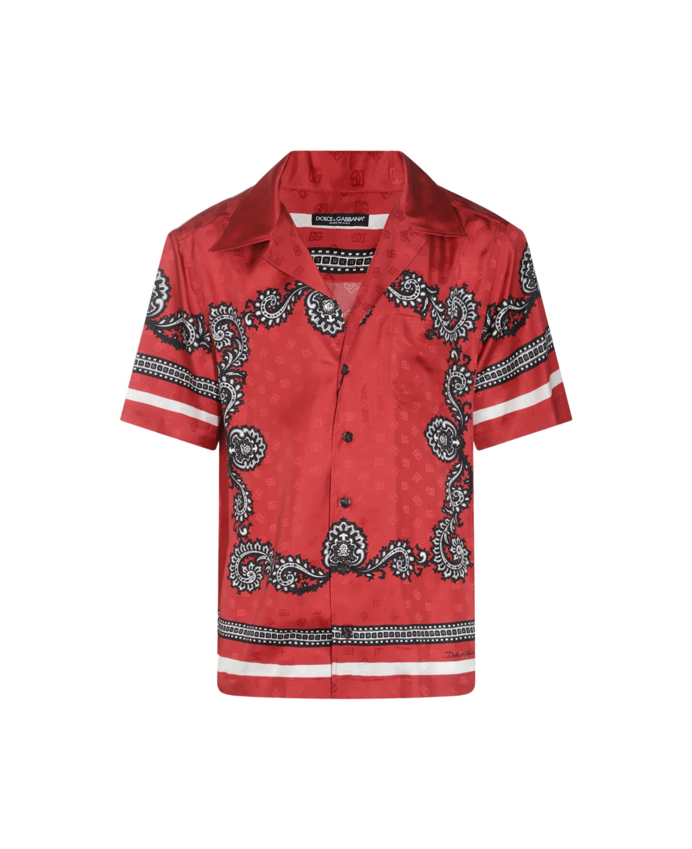Dolce & Gabbana Red Silk Shirt - Red