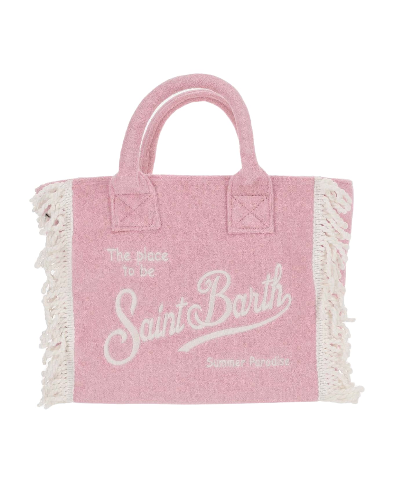 MC2 Saint Barth Colette Terry Tote Bag With Embroidery - Pink