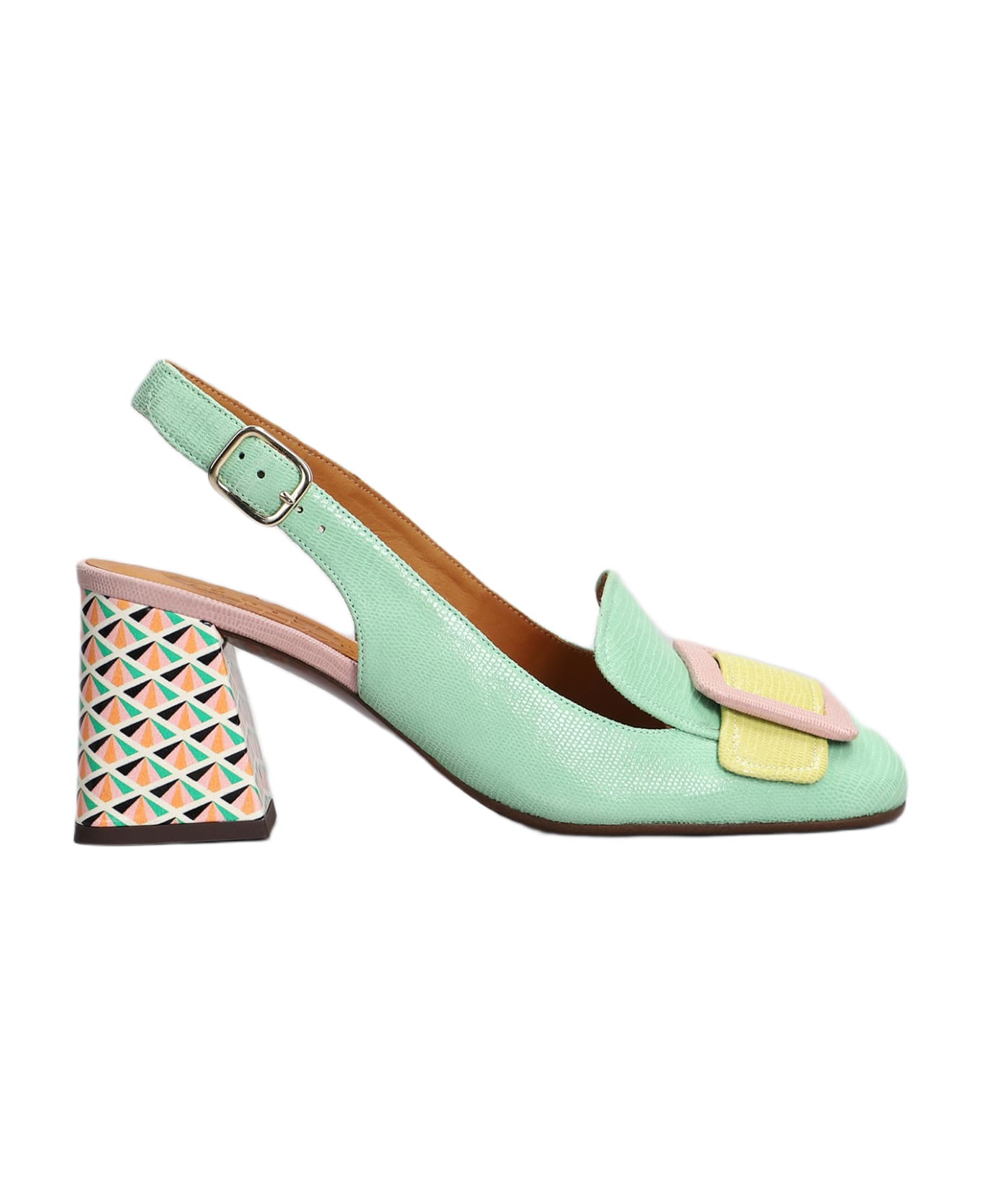 Chie Mihara Suzan Pumps In Green Leather - green