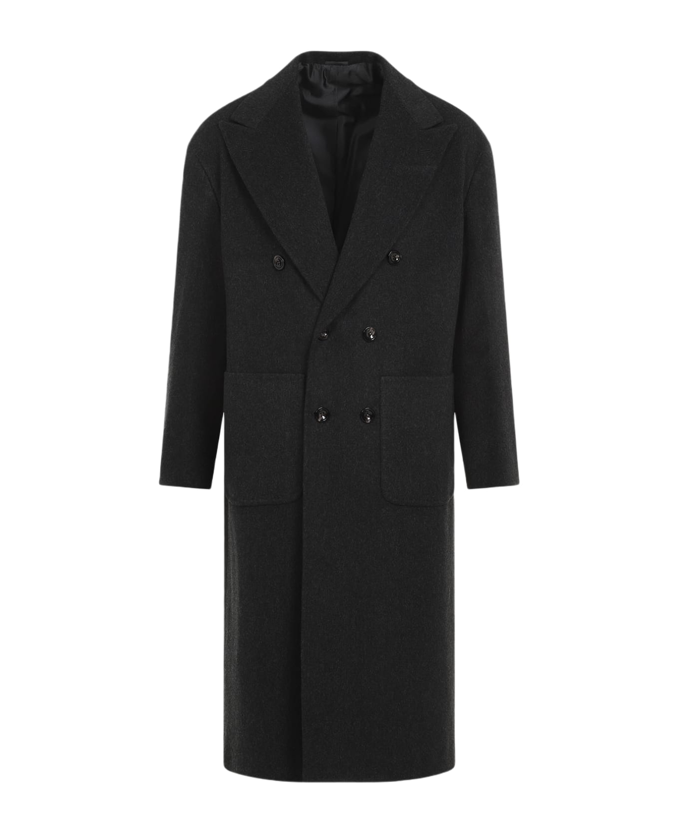 Kiton Tib Coat - Grigio Scuro