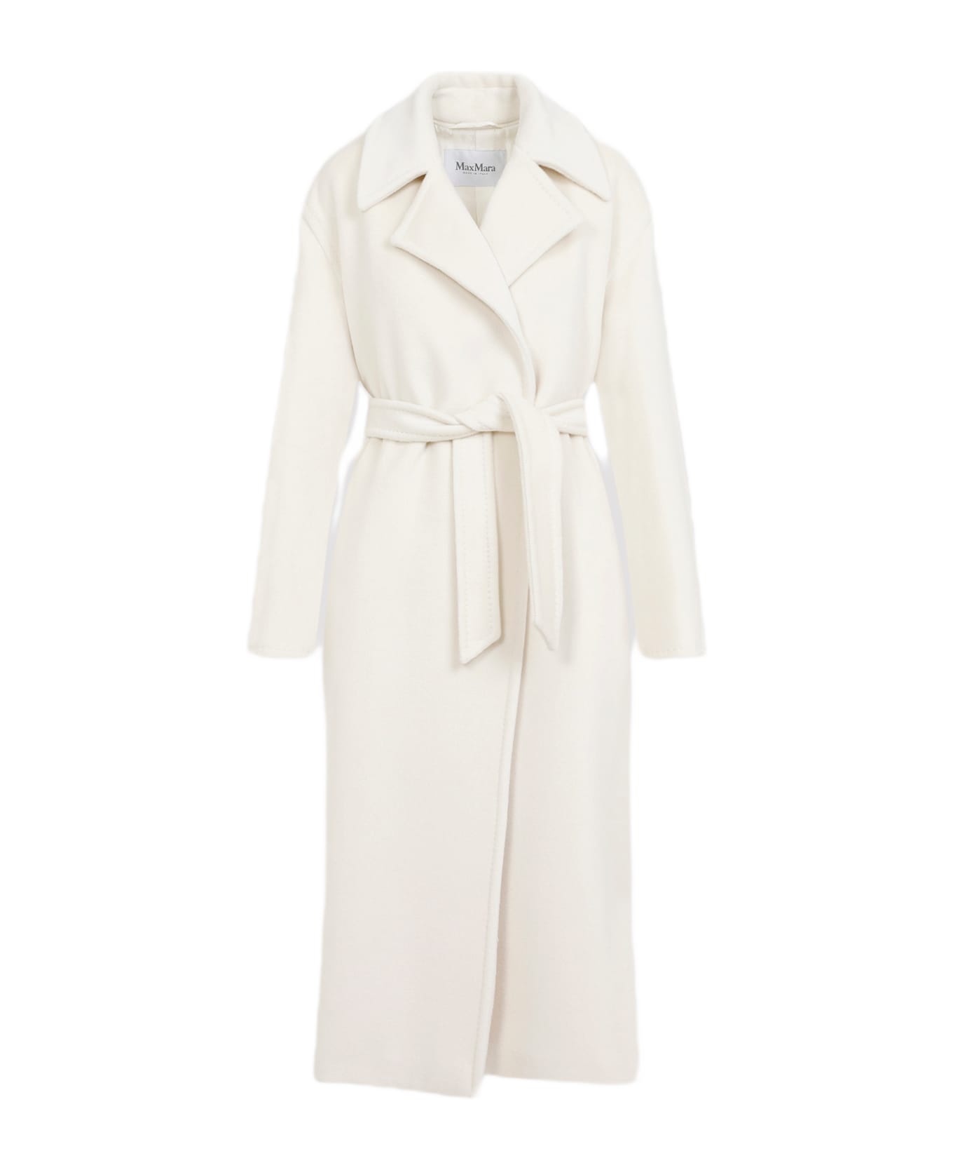 Max Mara Fragore Orsetto Biver Coat - Bianco