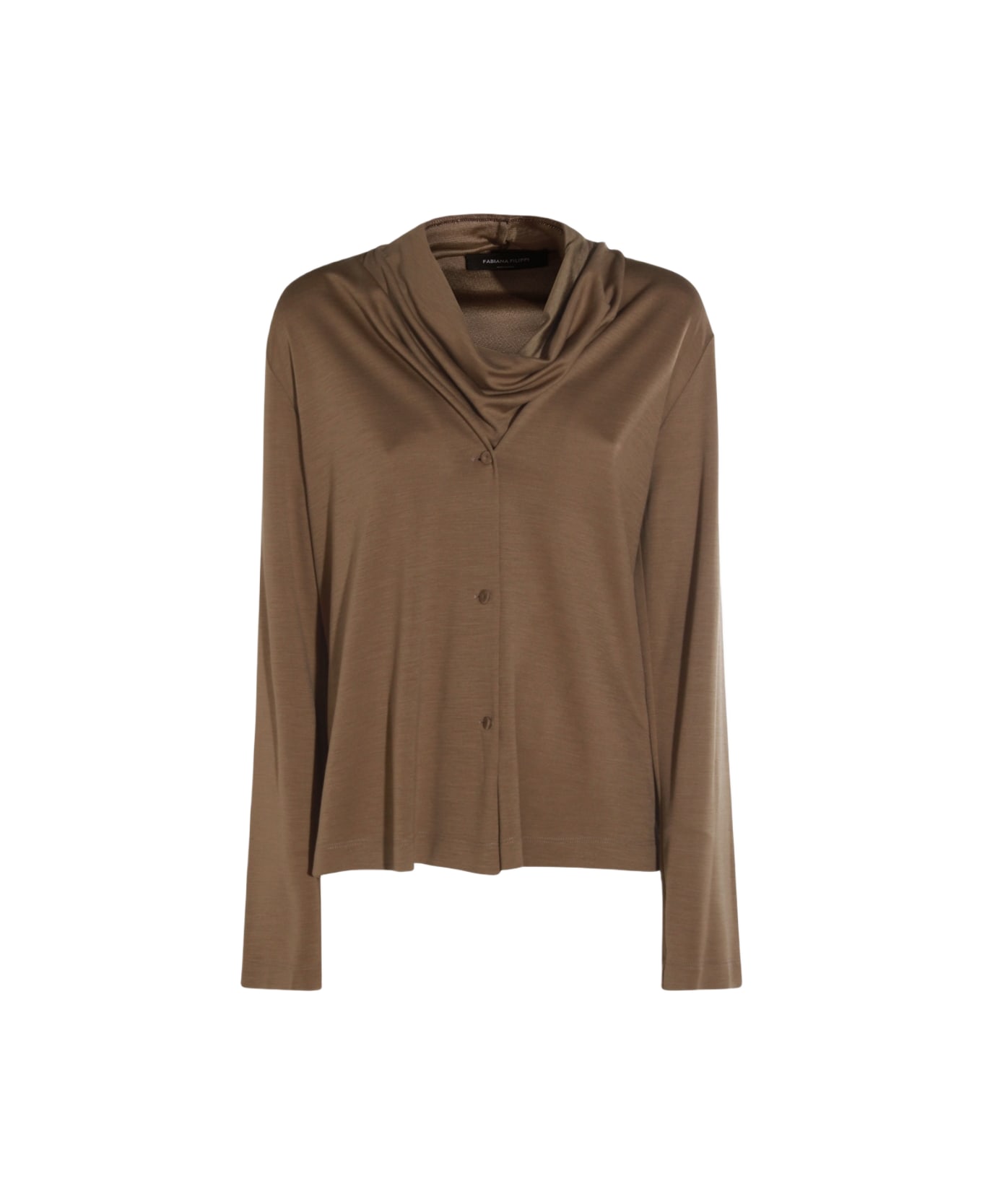 Fabiana Filippi Brown Top - Corteccia