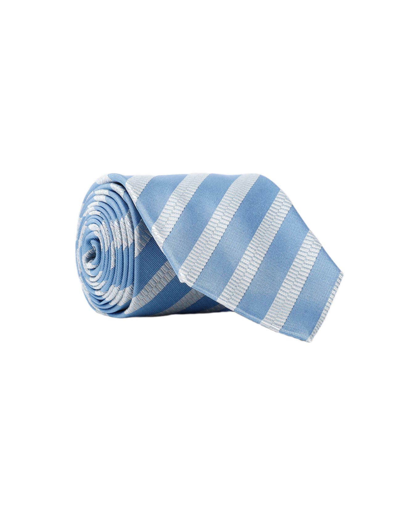 Lanvin Band Tie - Navy Blue Grey