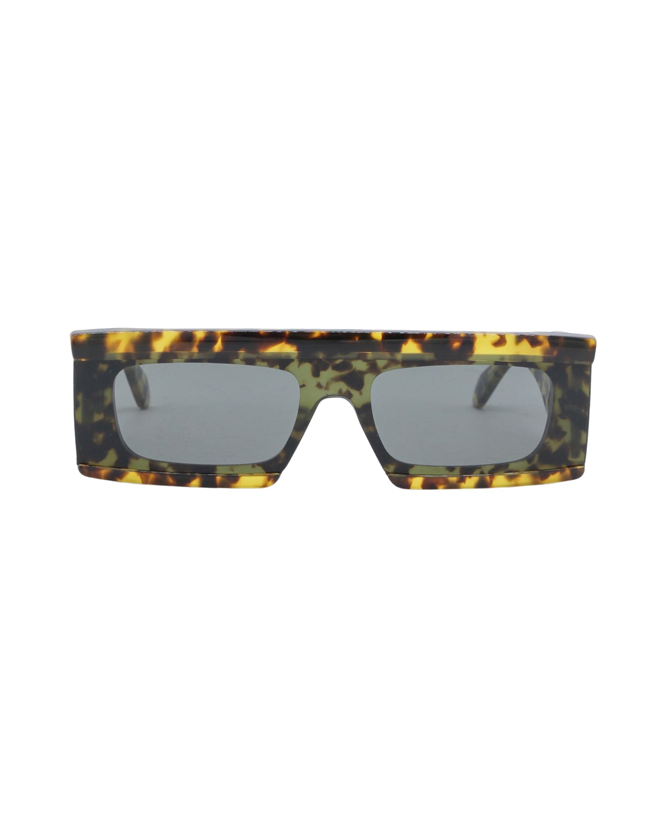 Alaia Havana And Grey Rectangular Sunglasses - HAVANA-HAVANA-GREY
