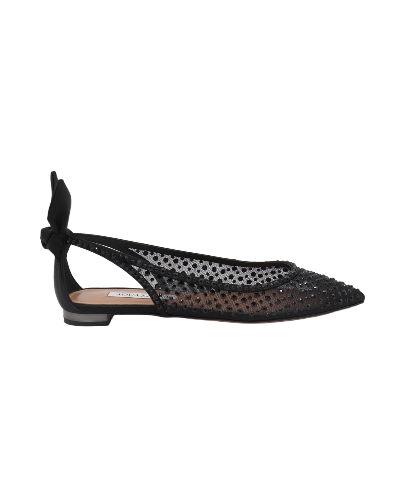 Aquazzura Black Flats - Black