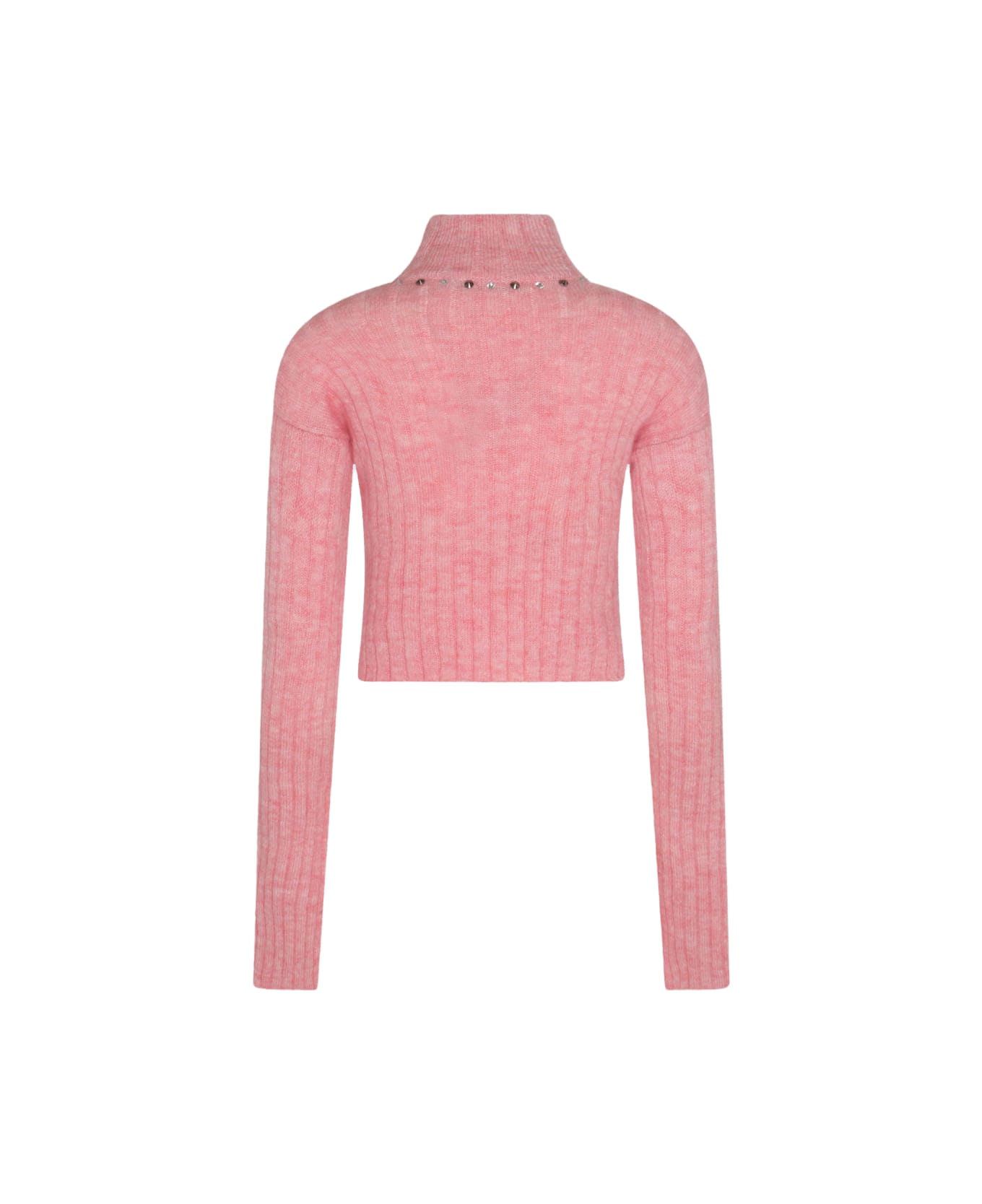 Alessandra Rich Pink Wool Blend Jumper - PINK MELANGE