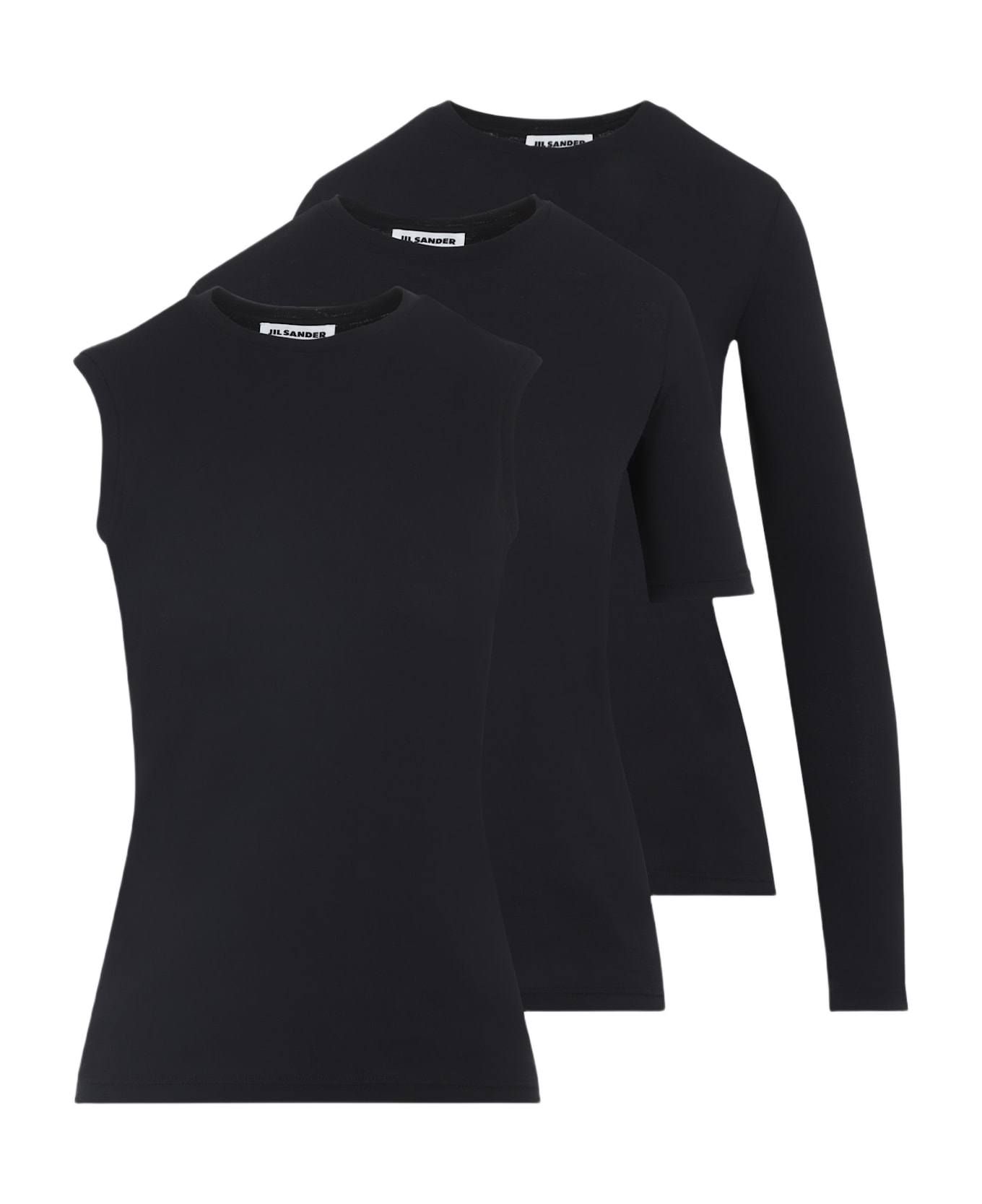 Jil Sander 3 Pack T-shirts - Black
