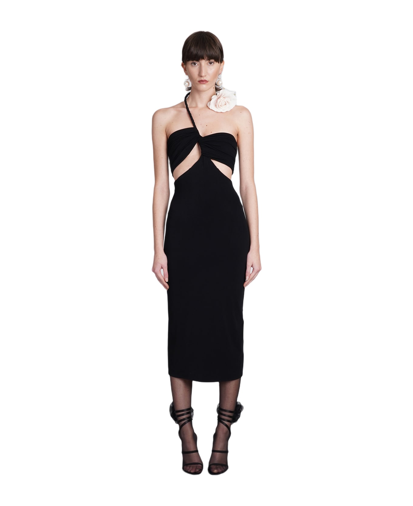 Magda Butrym Dress In Black Polyamide - BLACK