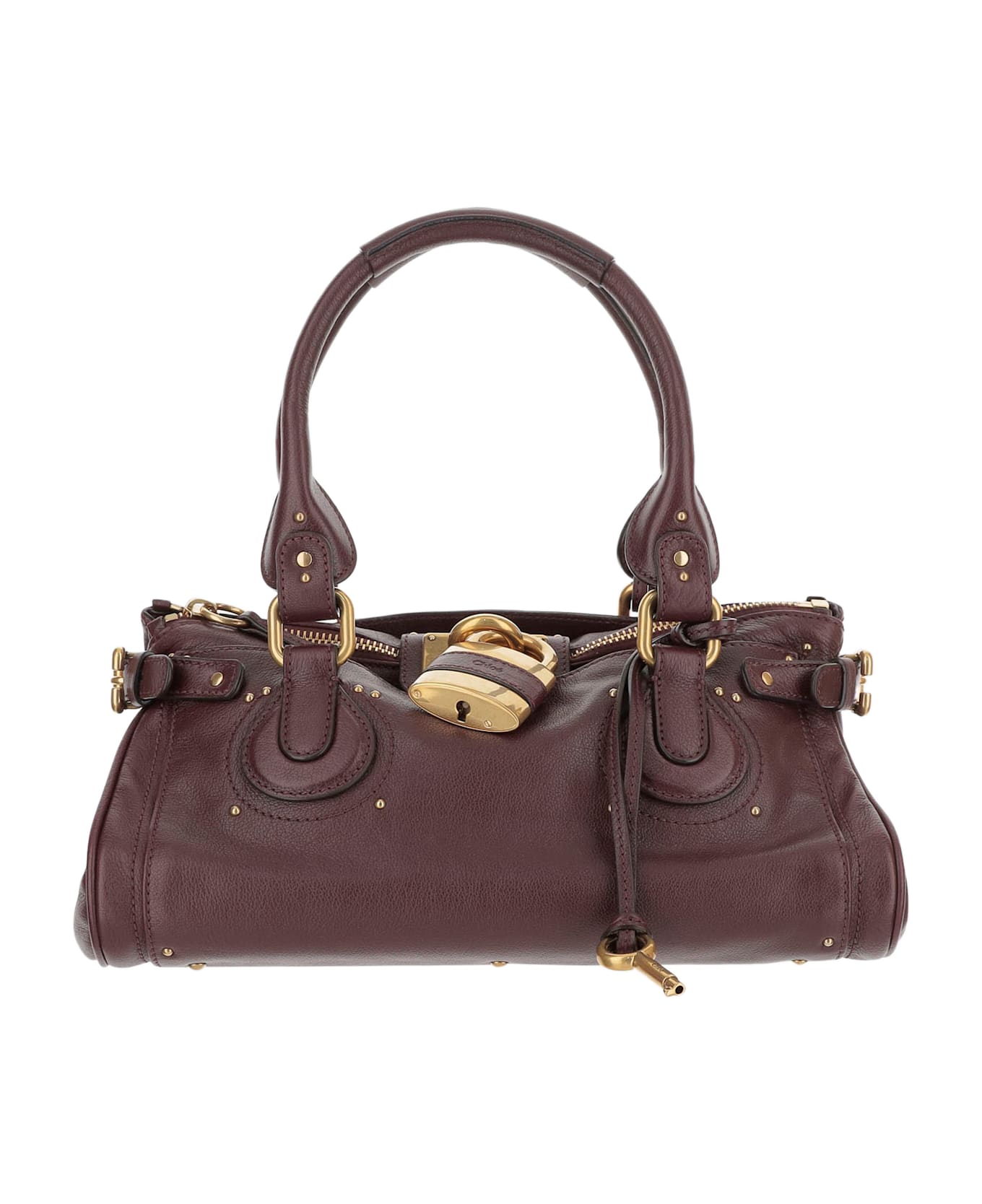 Chloé Paddington Leather Bag - Marrone scuro