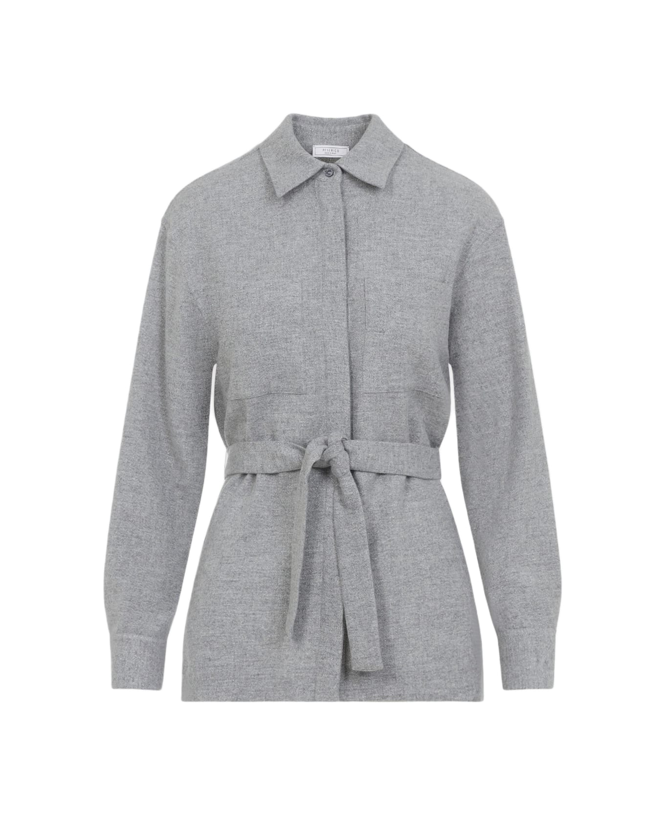 Peserico Flannel Shirt - Grigio Pietra