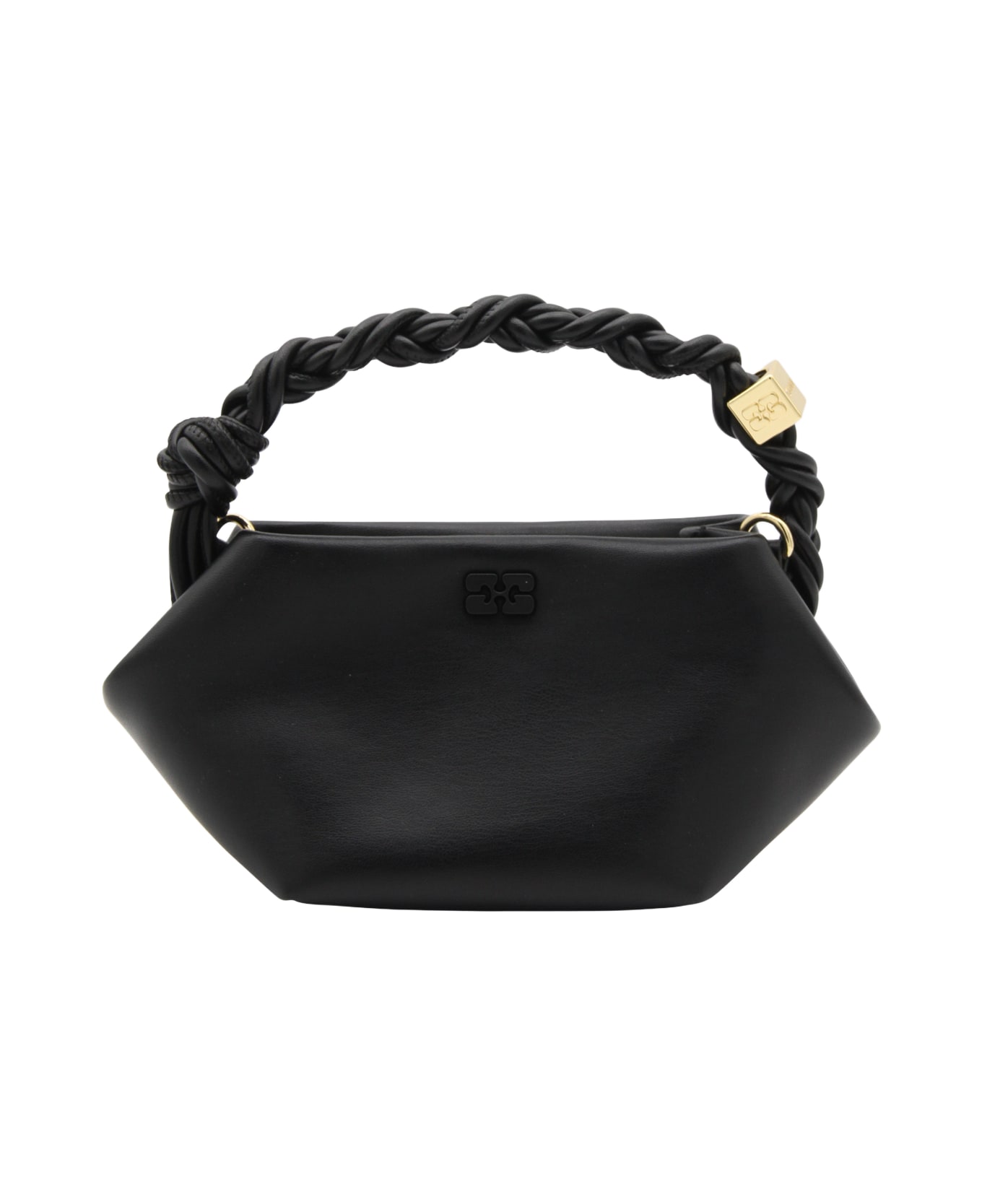 Ganni Black Top Handle Bag - Black