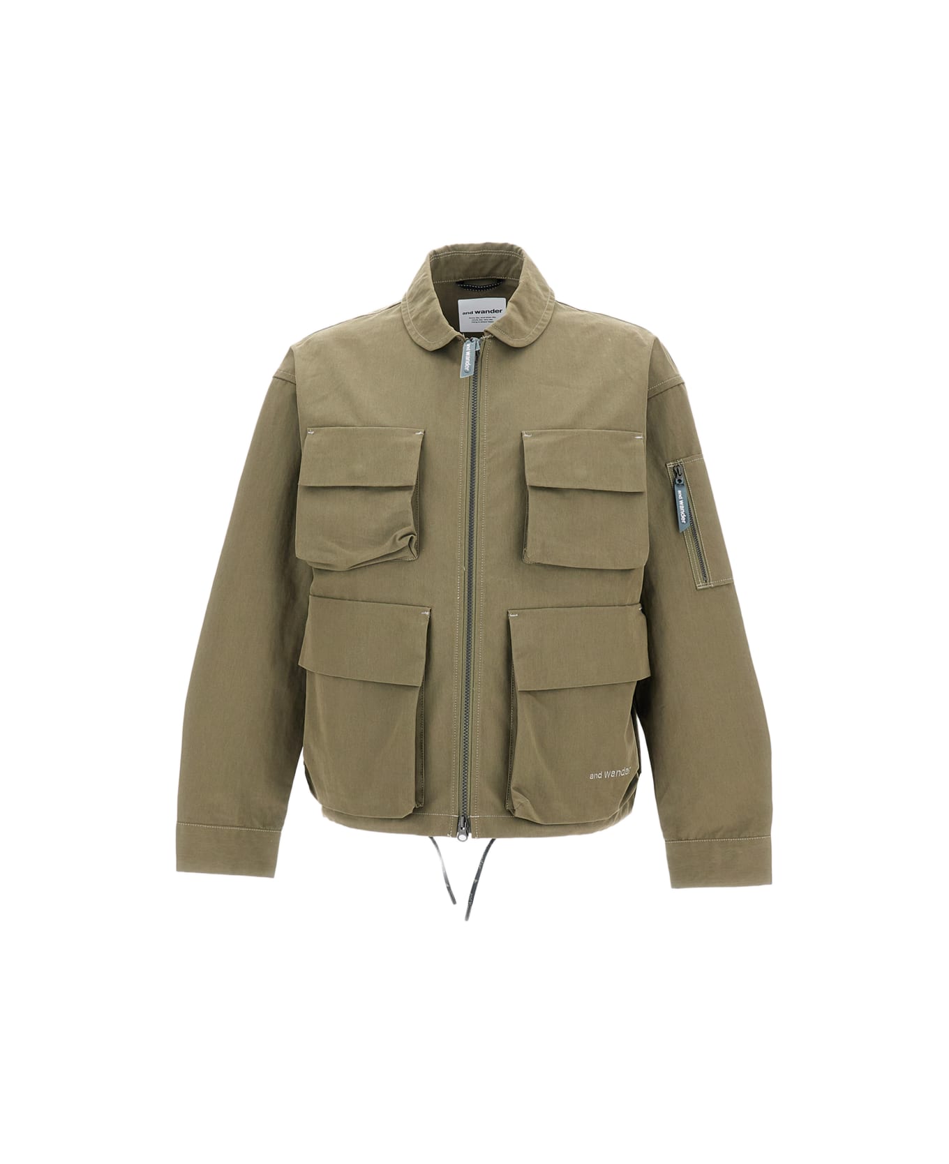And Wander Water-repellent Cotton-blend Jacket - Green