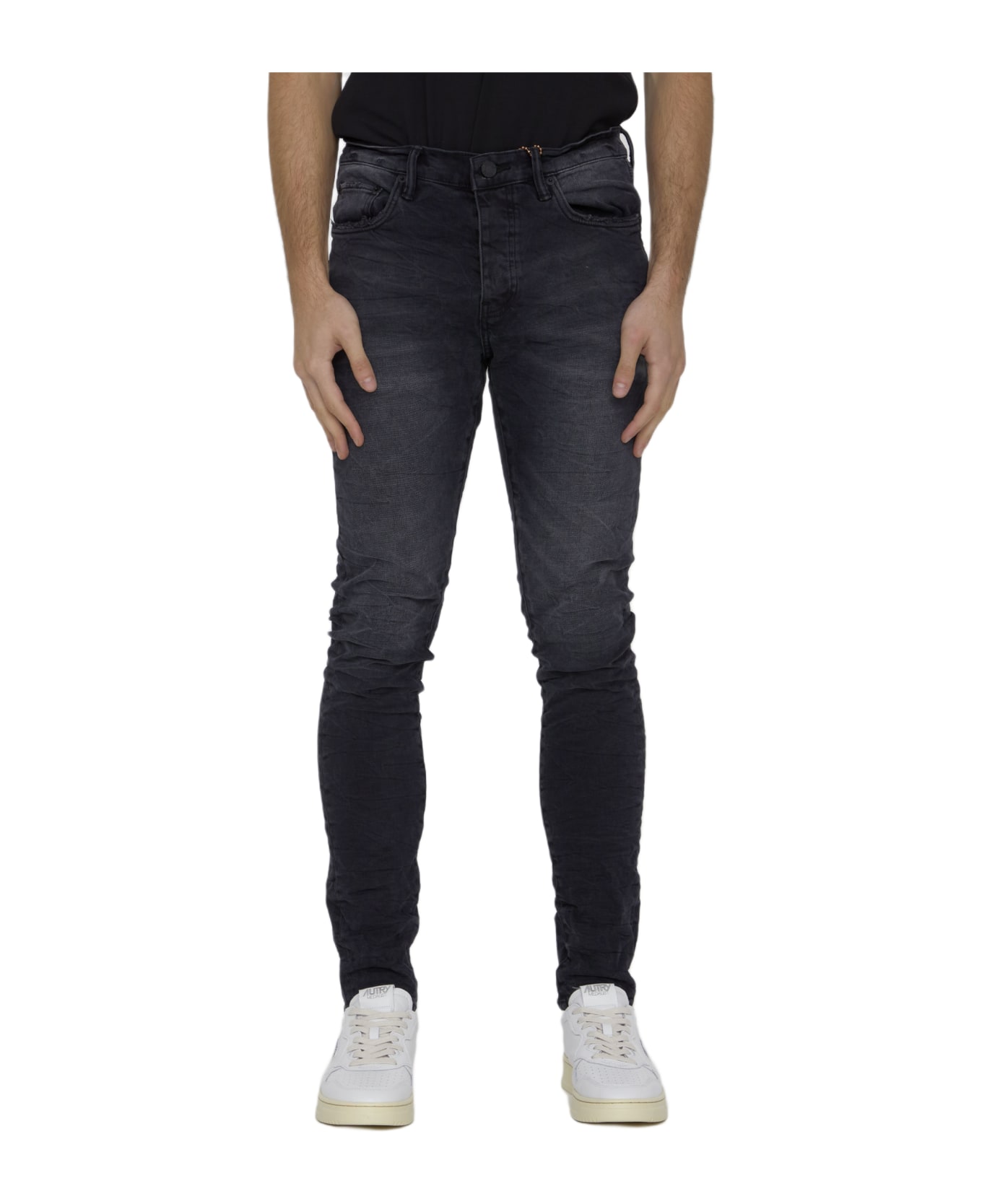 Purple Brand Skinny Jeans In Denim - BLACK デニム