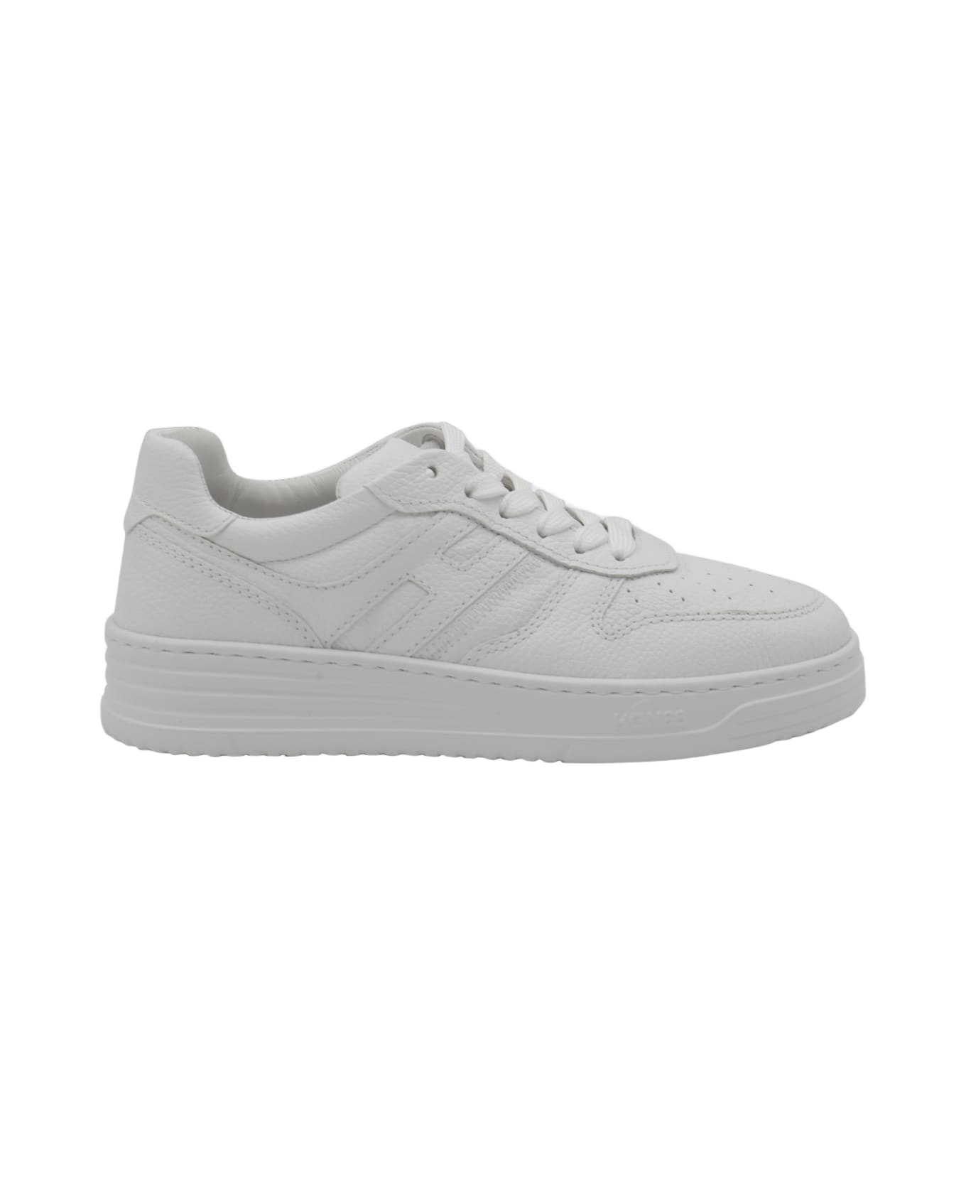 Hogan White Learher Sneakers - White