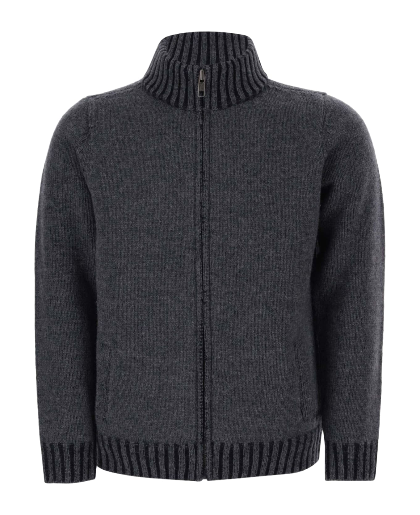 Bonpoint Wool Zip-up Cardigan - Blue