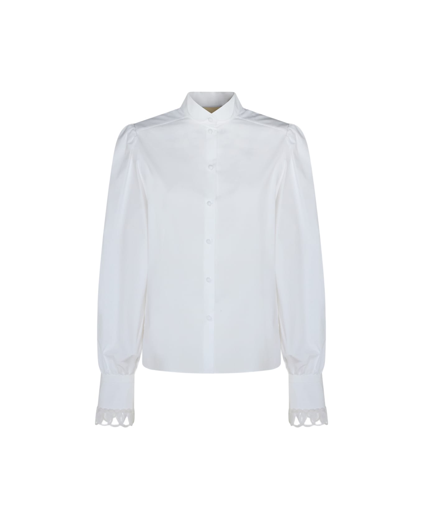 Valentino White Coton Shirt - White