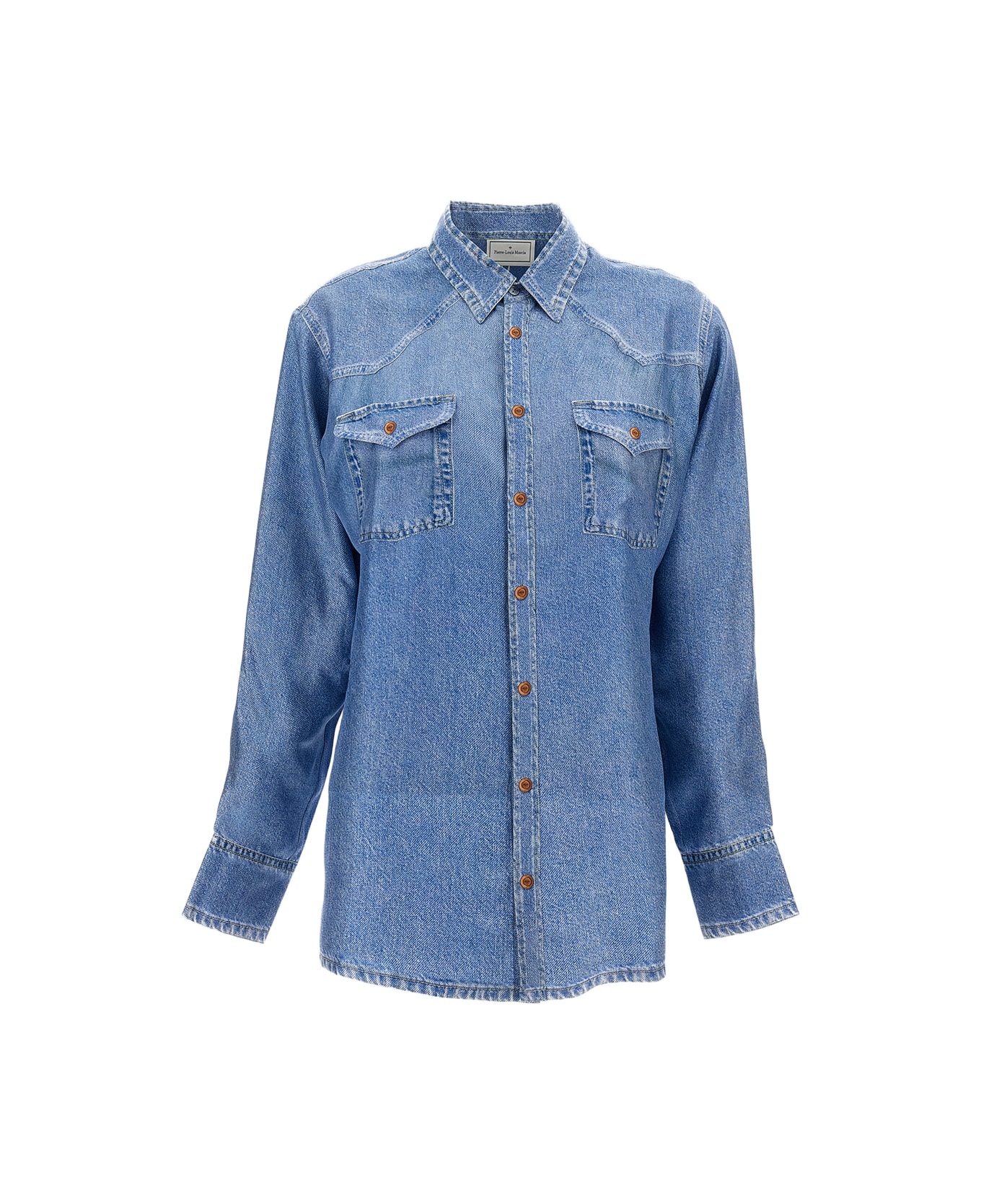 Pierre-Louis Mascia Silk Printed Shirt - Blue