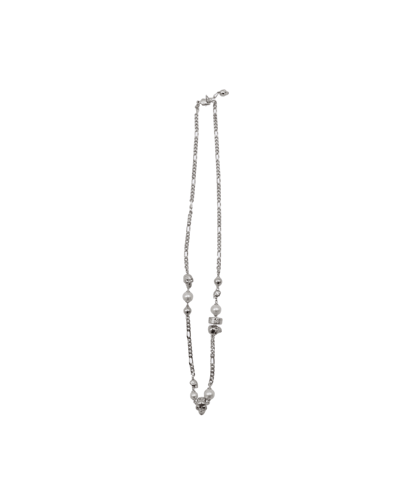 Alexander McQueen Silver Metal Necklace - Silver