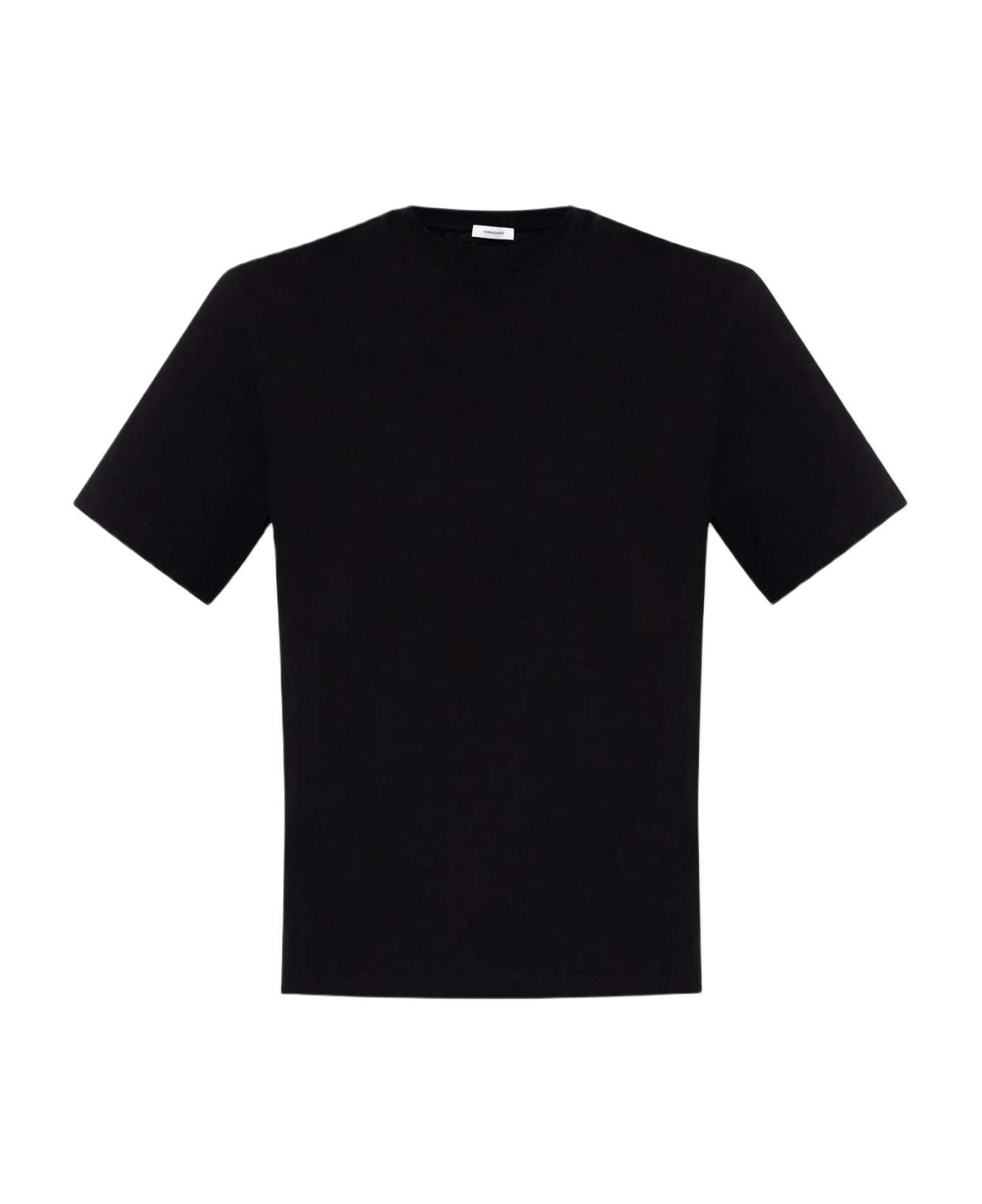 Ferragamo T-shirt With Logo - Black