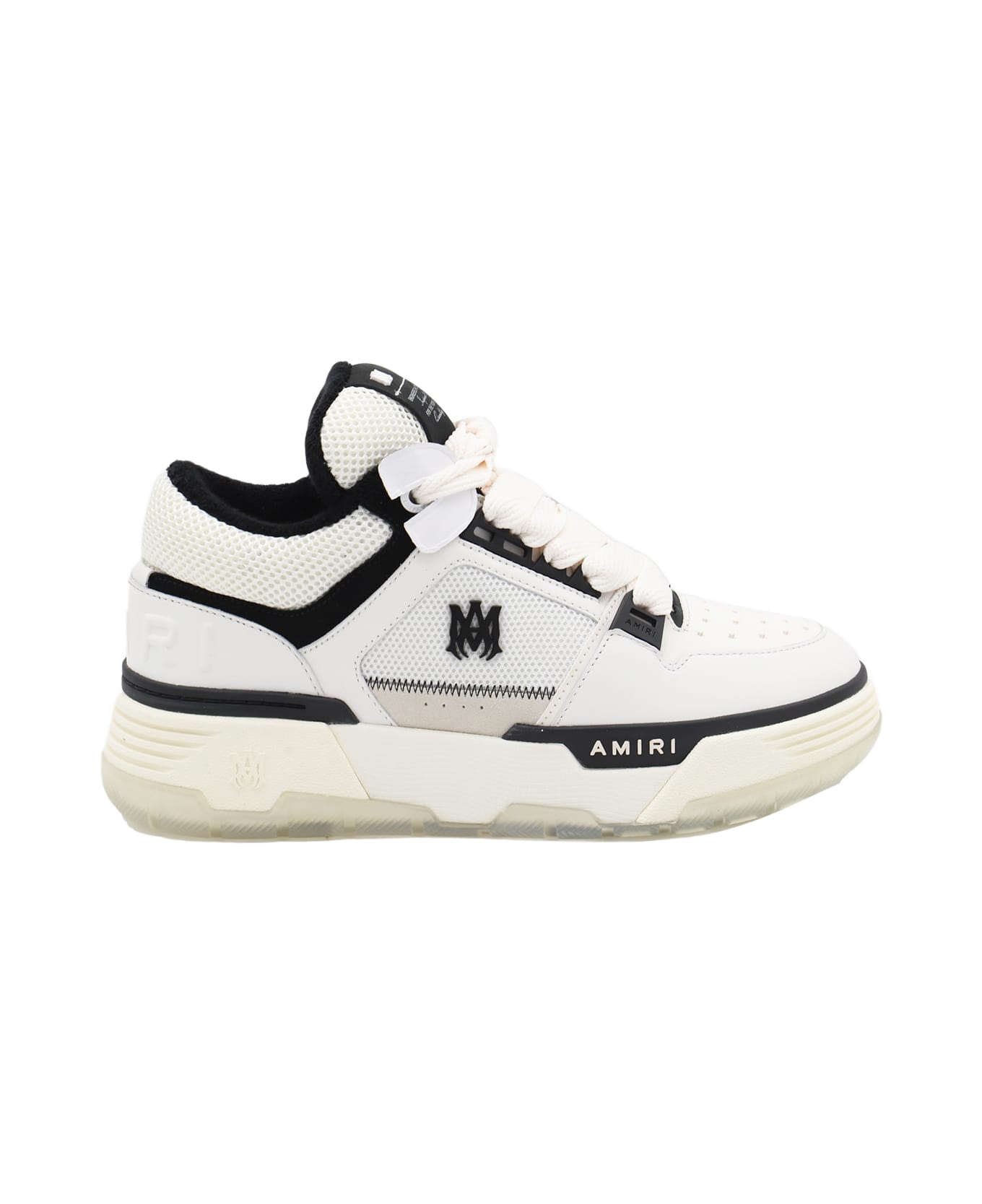 AMIRI White And Black Leather Ma-1 Sneakers - White