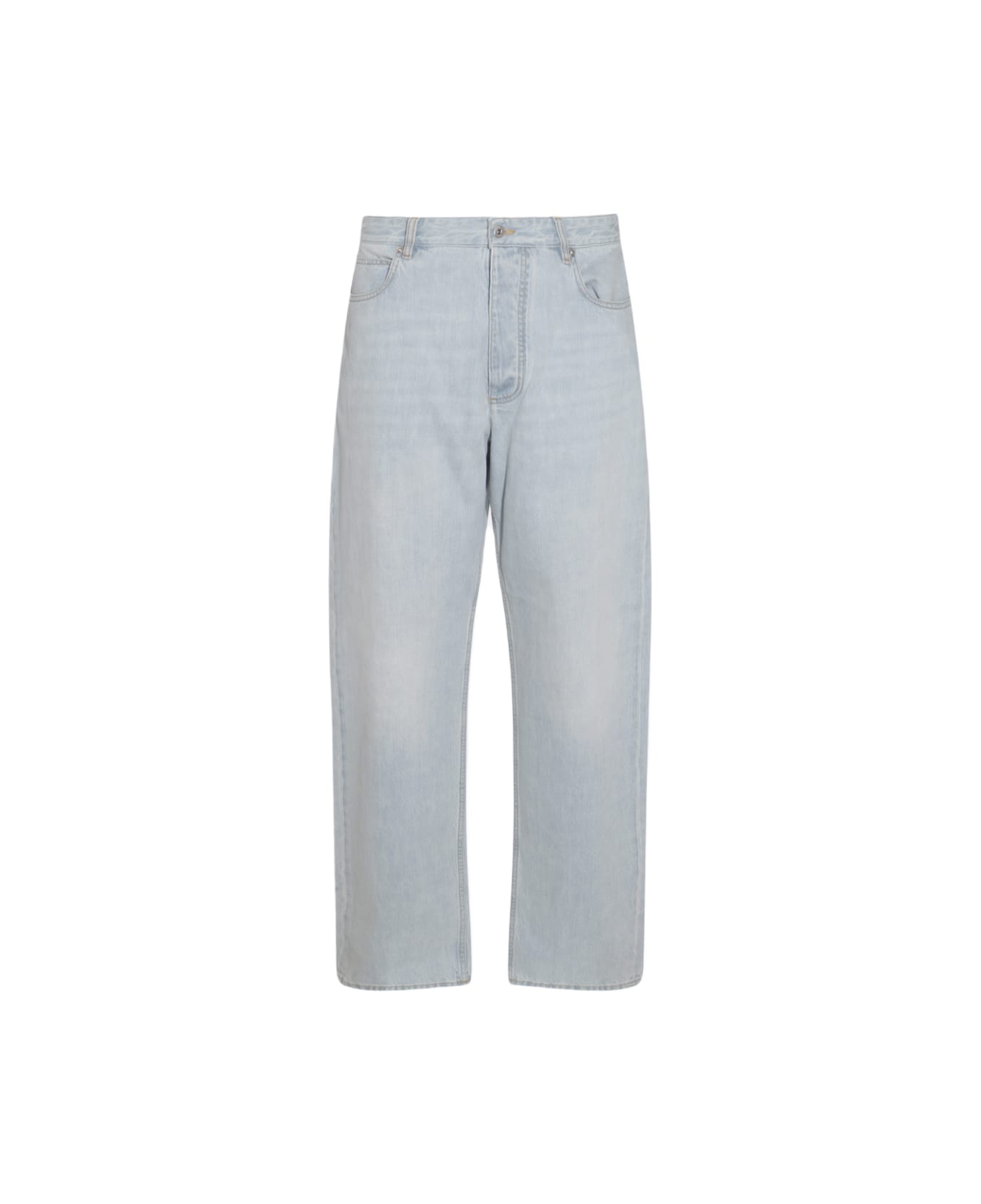 Bottega Veneta Light Blue Cotton Pants - LIGHT BLUE