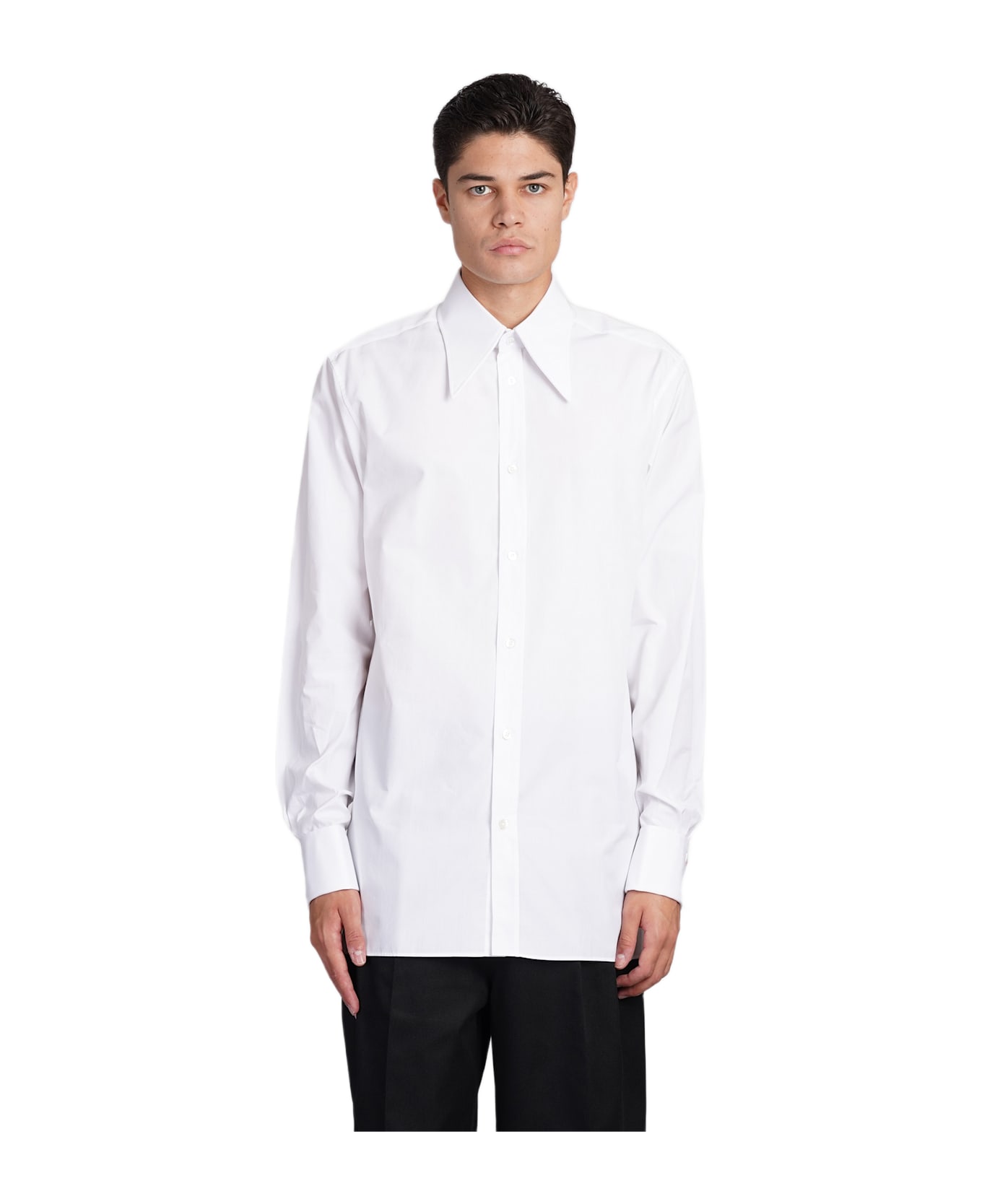 Maison Margiela Shirt In White Cotton - white
