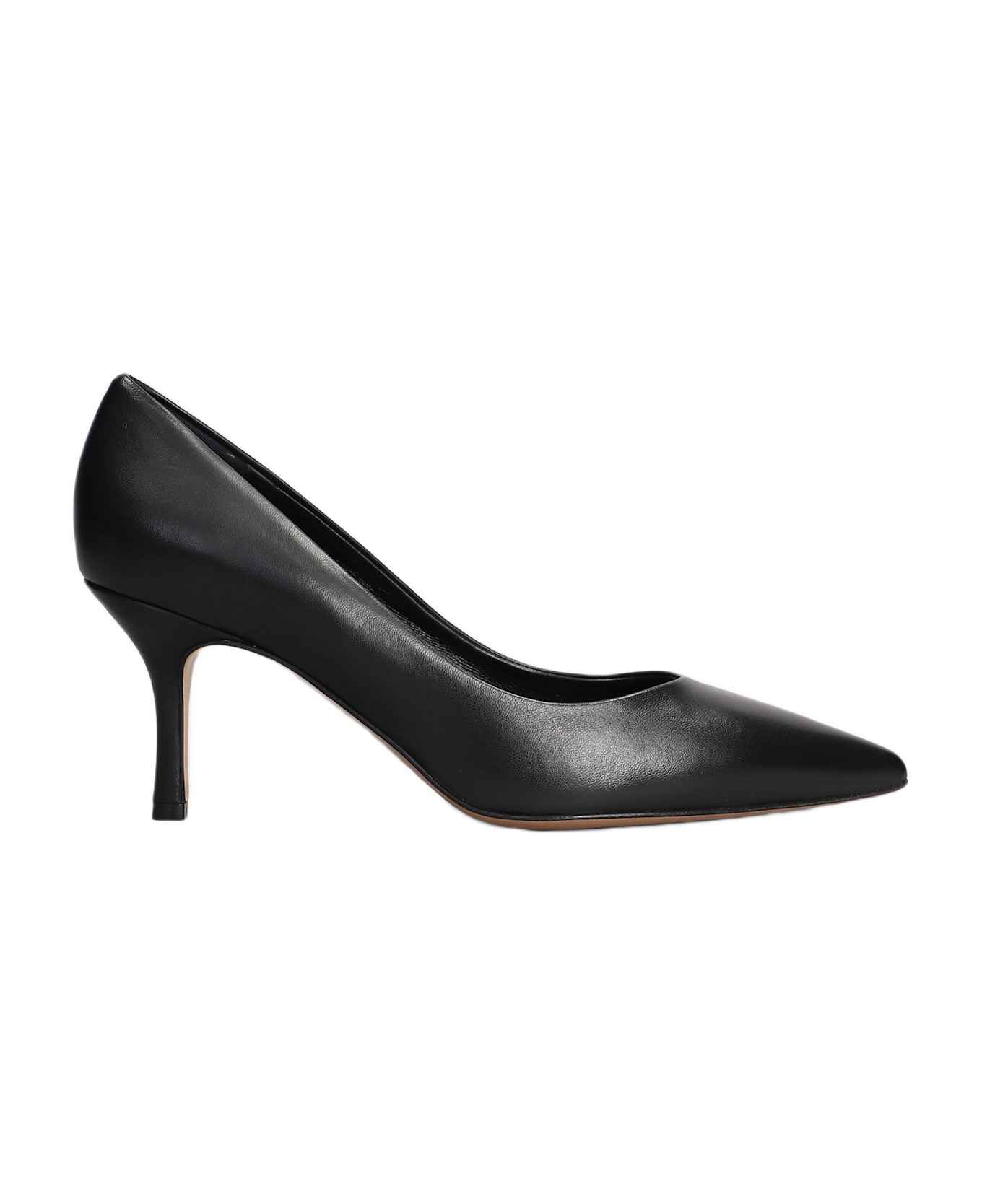 The Seller Pumps In Black Leather - black