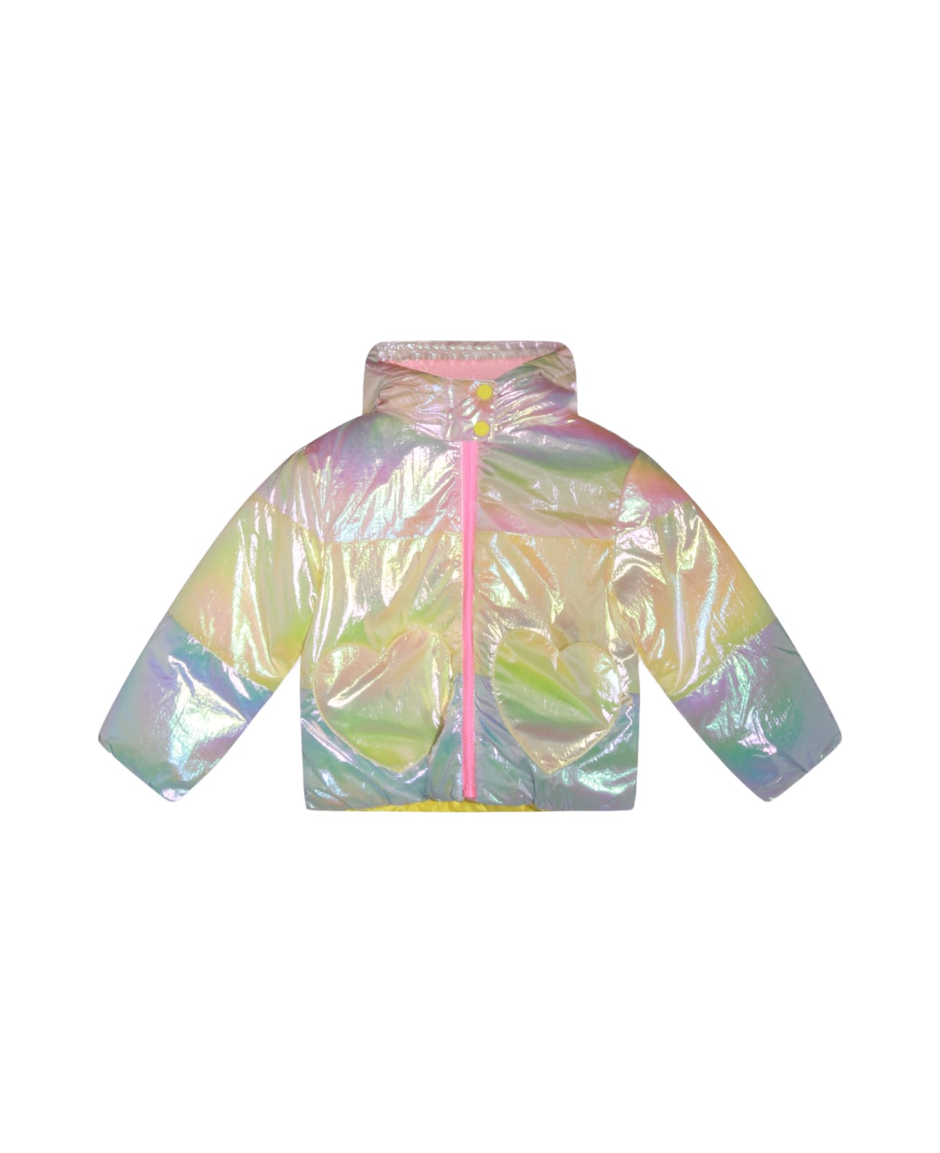 Billieblush Multicolor Down Jacket - Pink