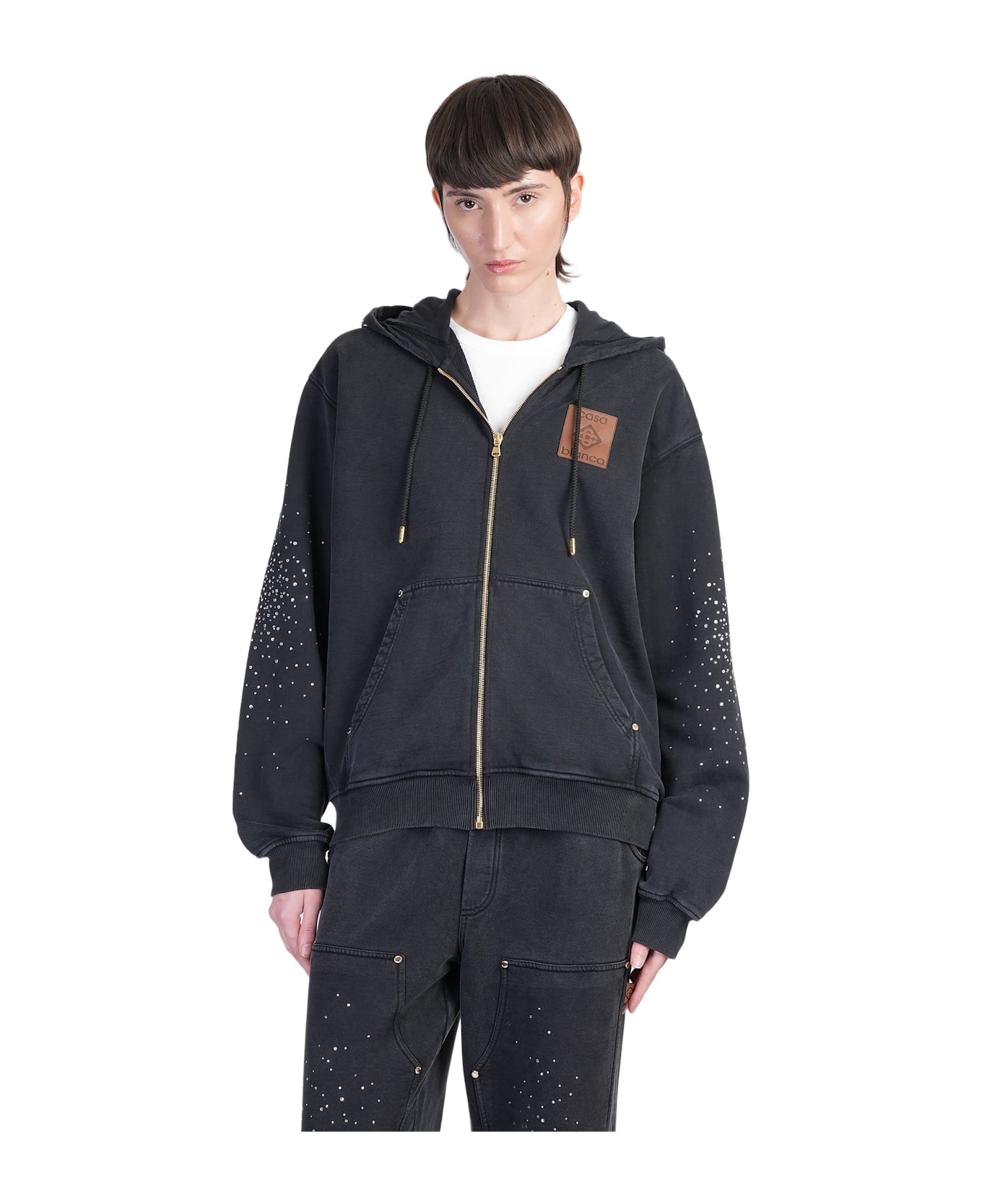 Casablanca Sweatshirt In Black Cotton - black
