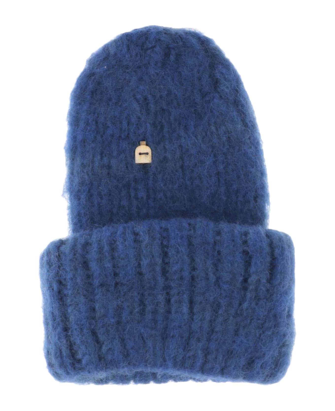 Myssy Wool Beanie Hat - Blue