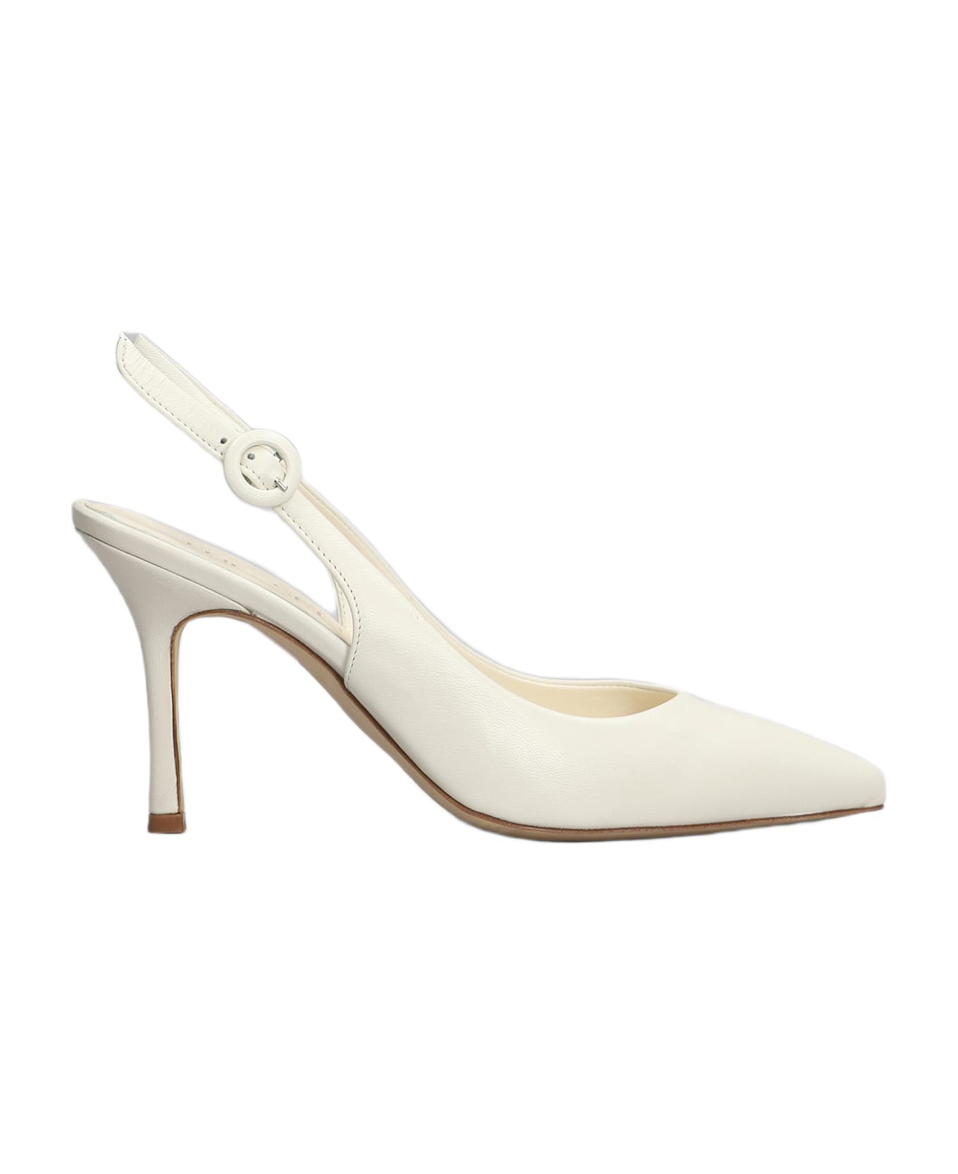 The Seller Pumps In Beige Leather - beige