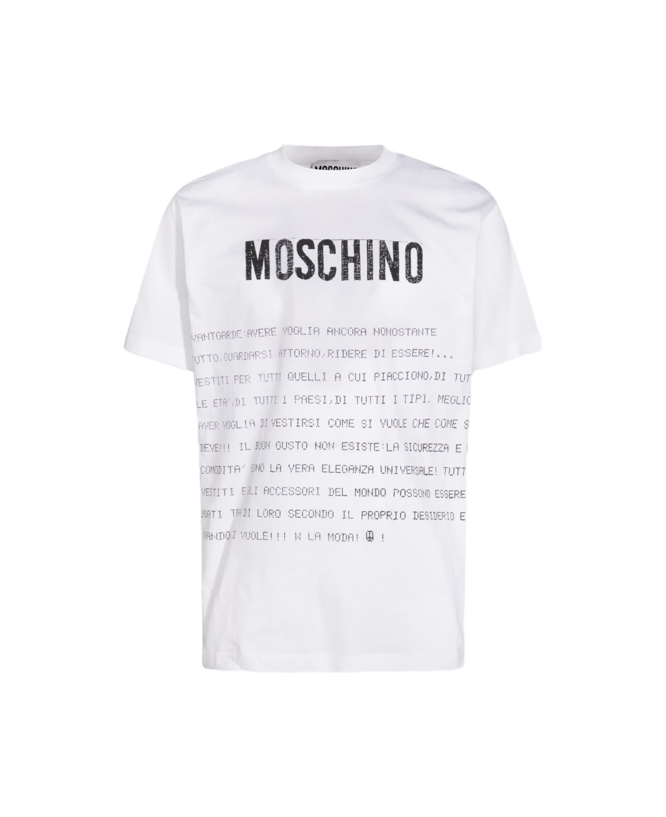 Moschino White Cotton T-shirt - White
