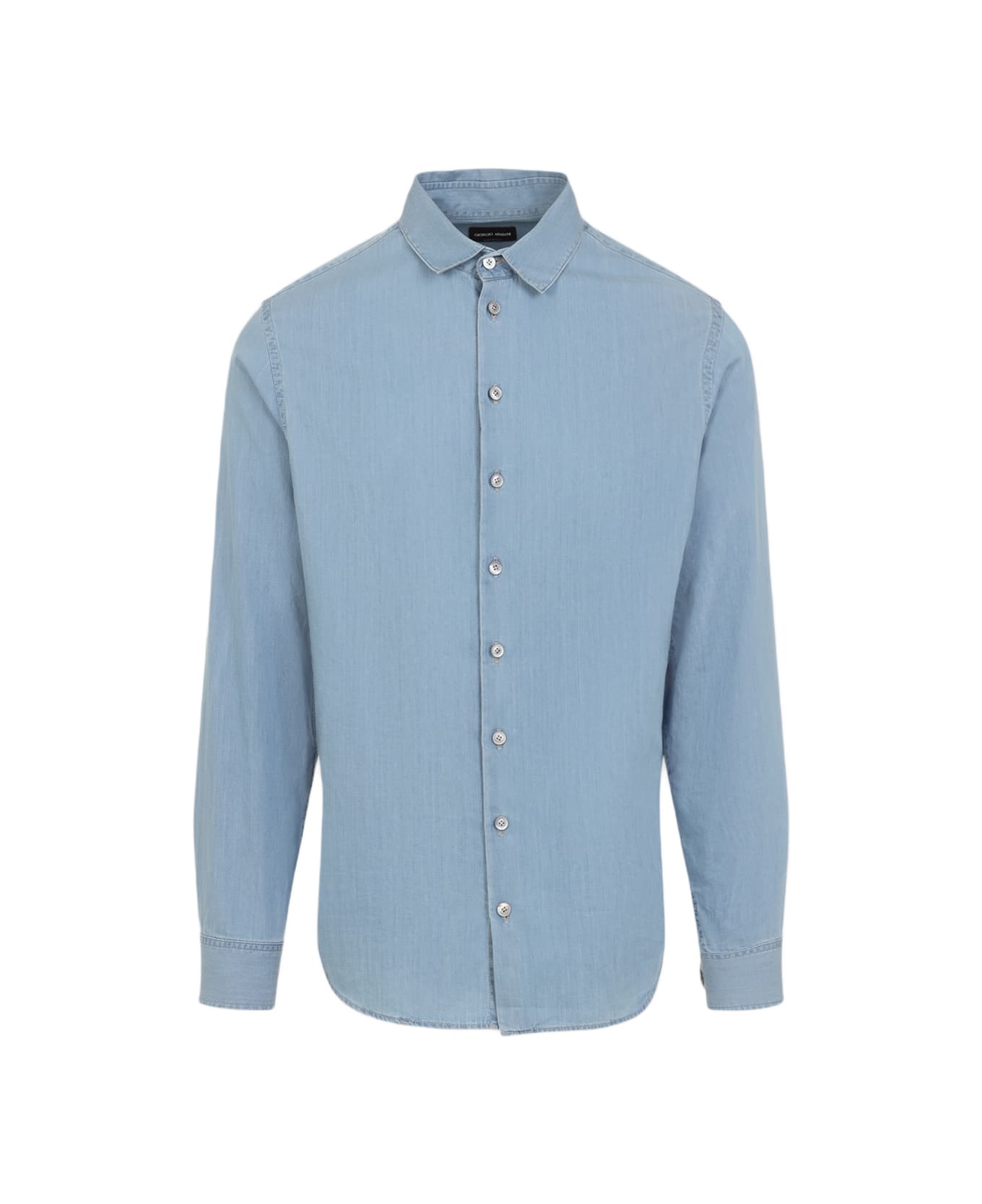 Giorgio Armani Cotton Shirt - Light Blue Denim