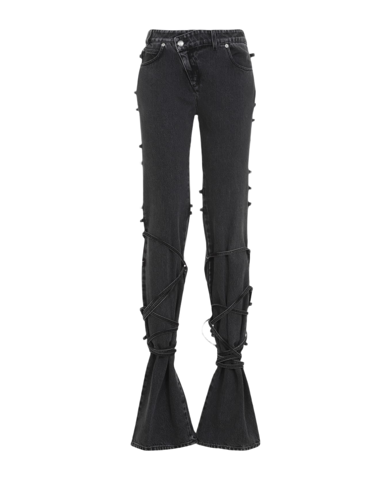 Alexander McQueen Black Denim Jeans - Black Stonewashed
