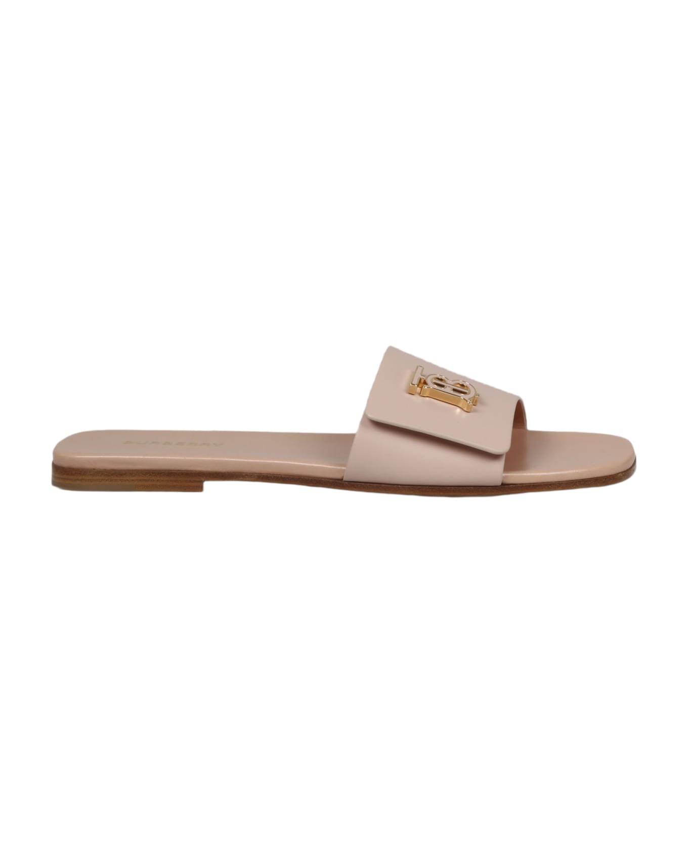 Burberry Sloane Tb Flat Sandal - Pink & Purple