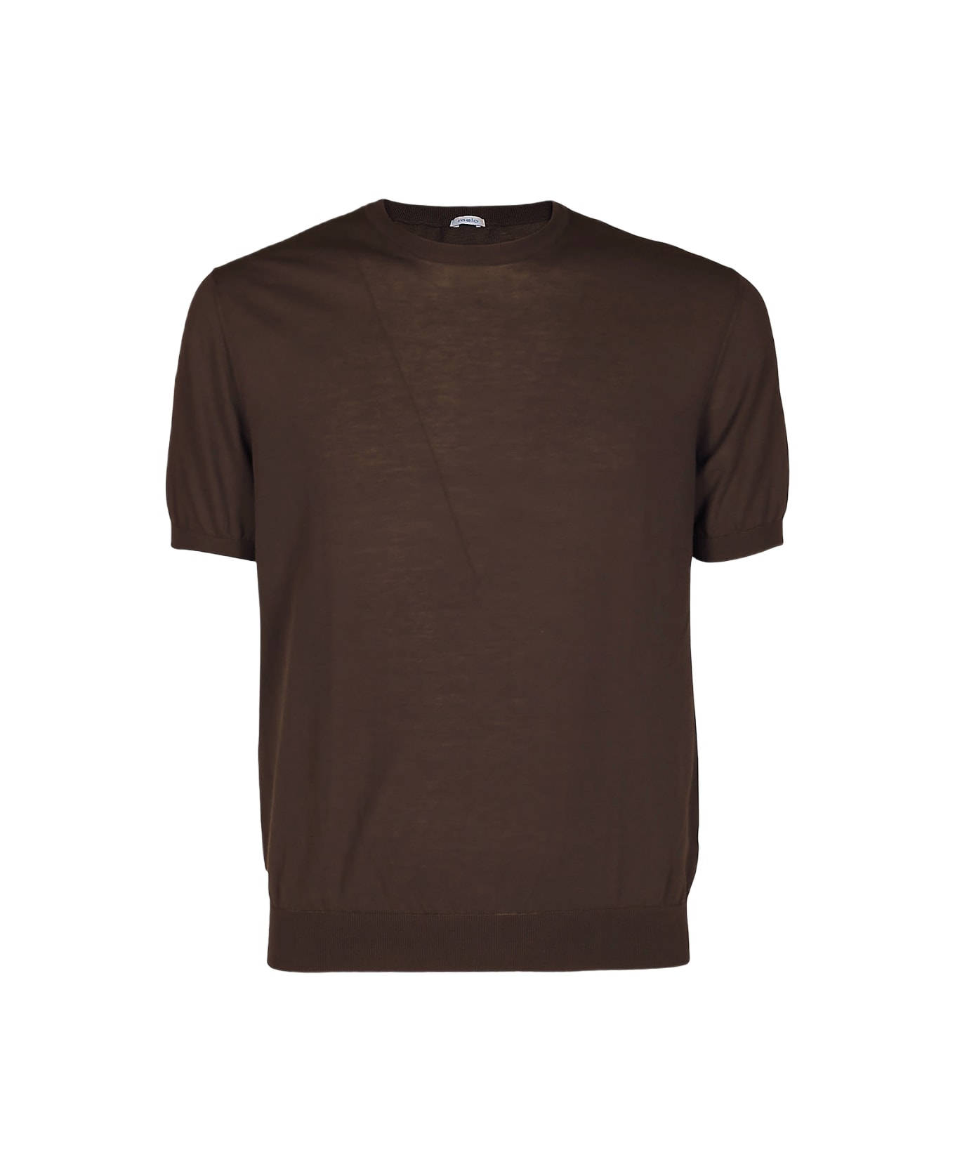 Malo Brown Cotton T-shirt - Brown
