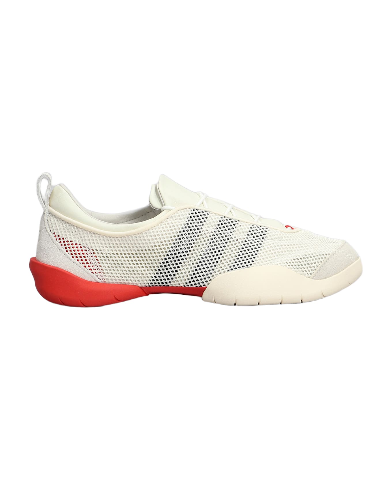 Y-3 Regu Sneakers In Beige Leather And Fabric - beige