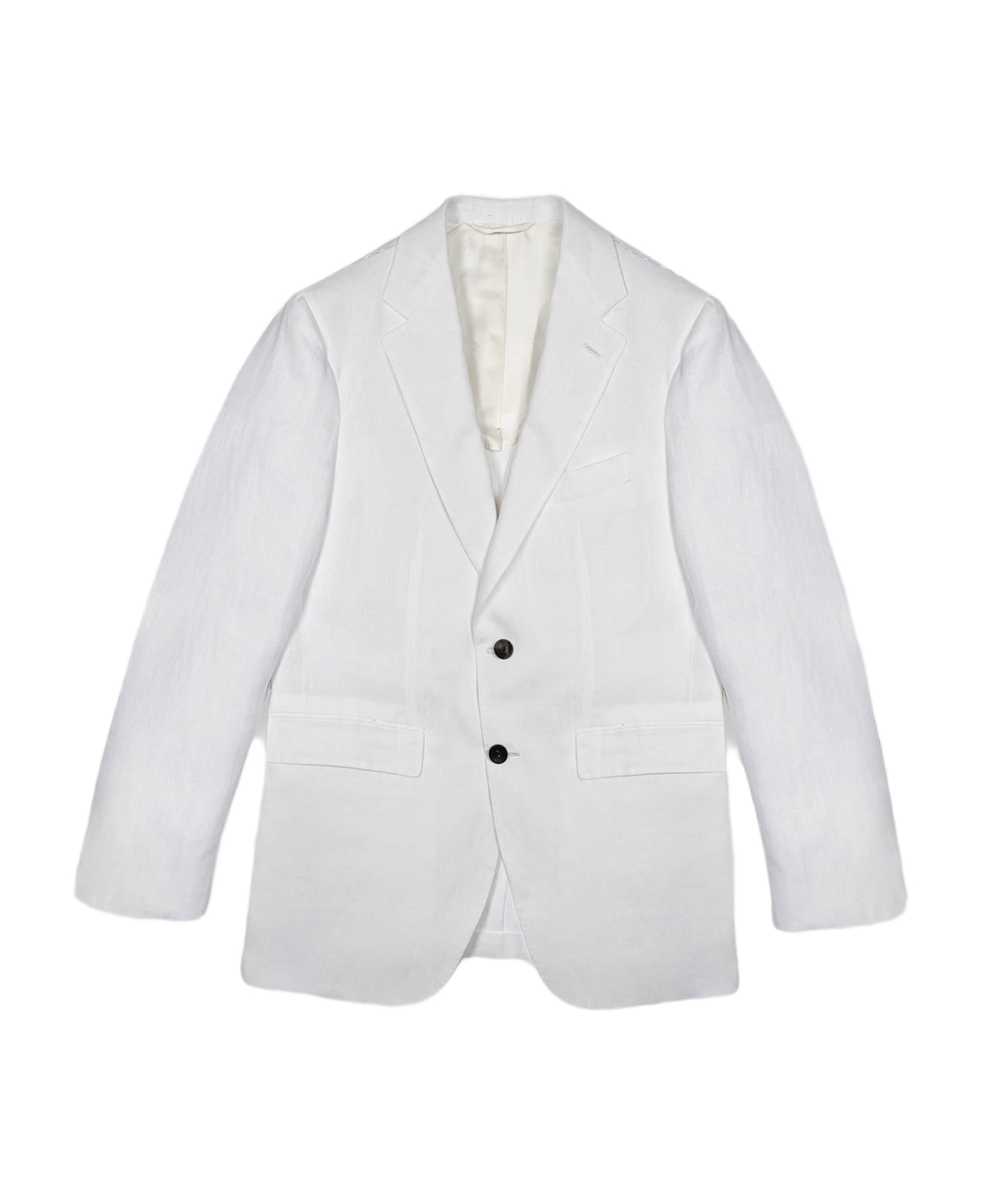 Larusmiani Handmade Jacket Jean Jacket - White
