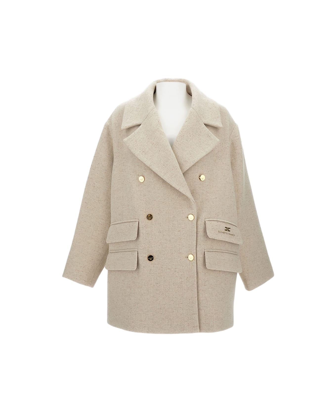 Elisabetta Franchi Peacoat - White