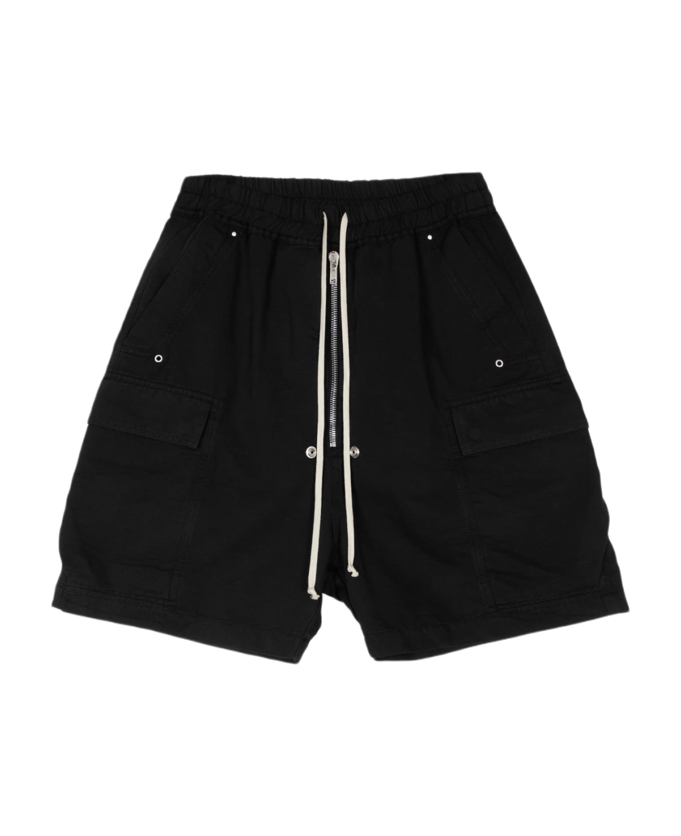 DRKSHDW Cargobela Shorts Black cotton baggy cargo shorts - Cargobela Shorts - Nero