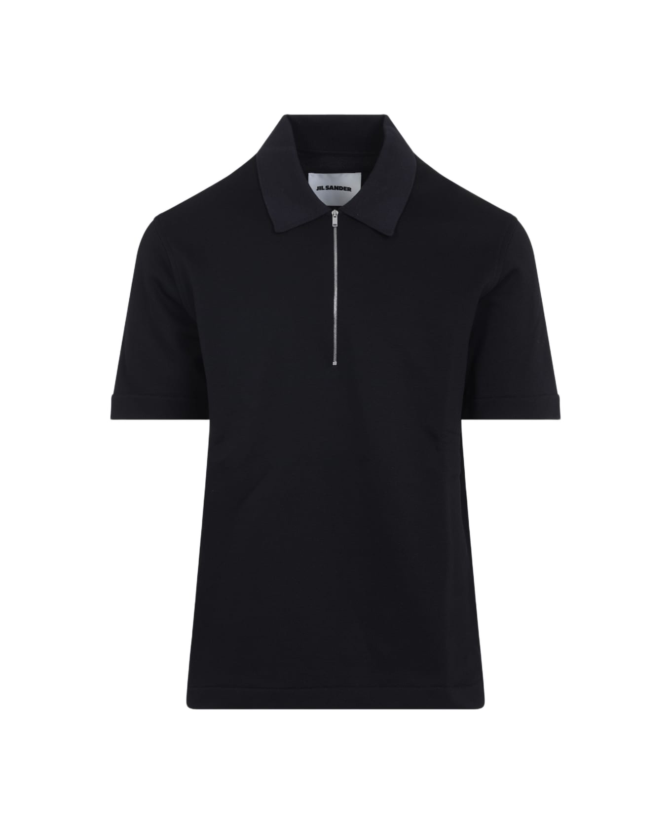 Jil Sander Knitted Collar Polo - Midnight