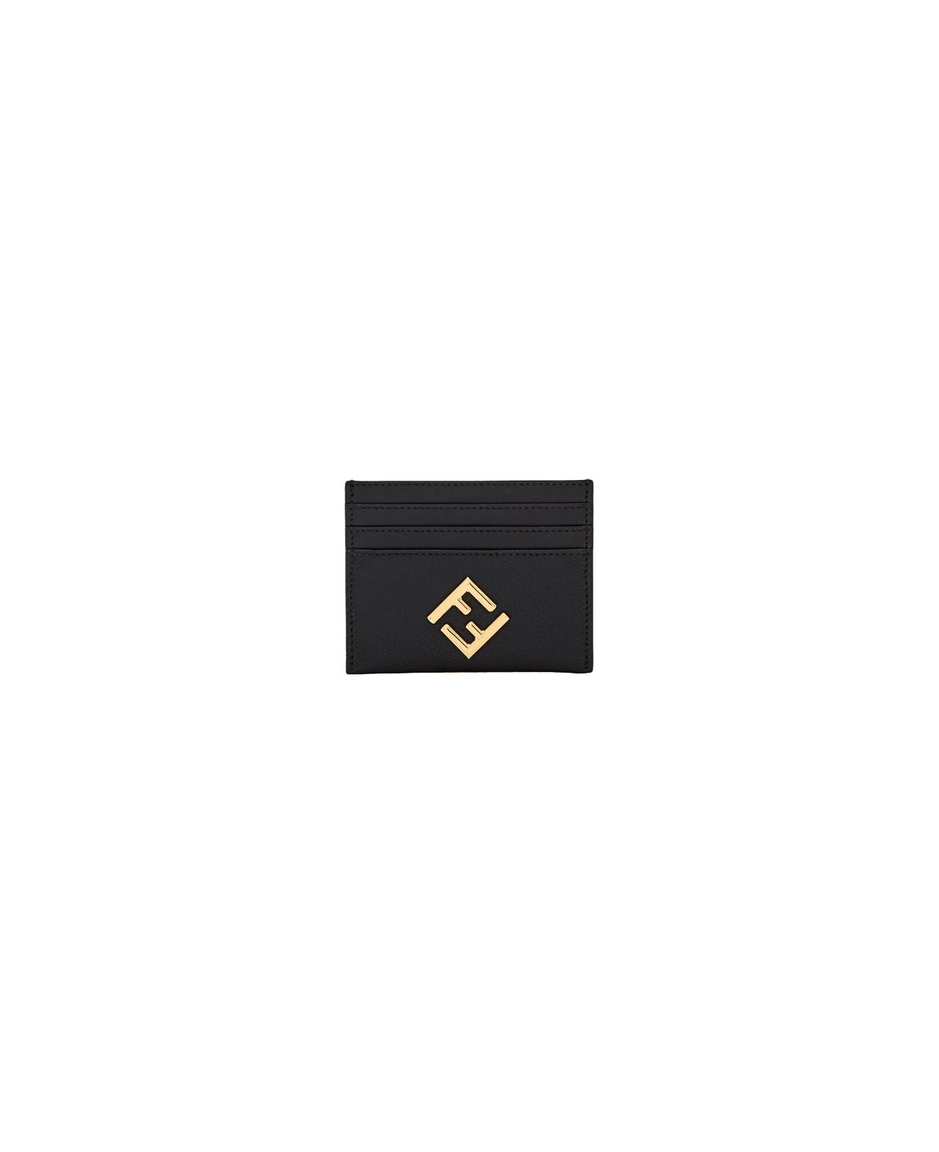 Fendi Leather Cardholder - Black 財布