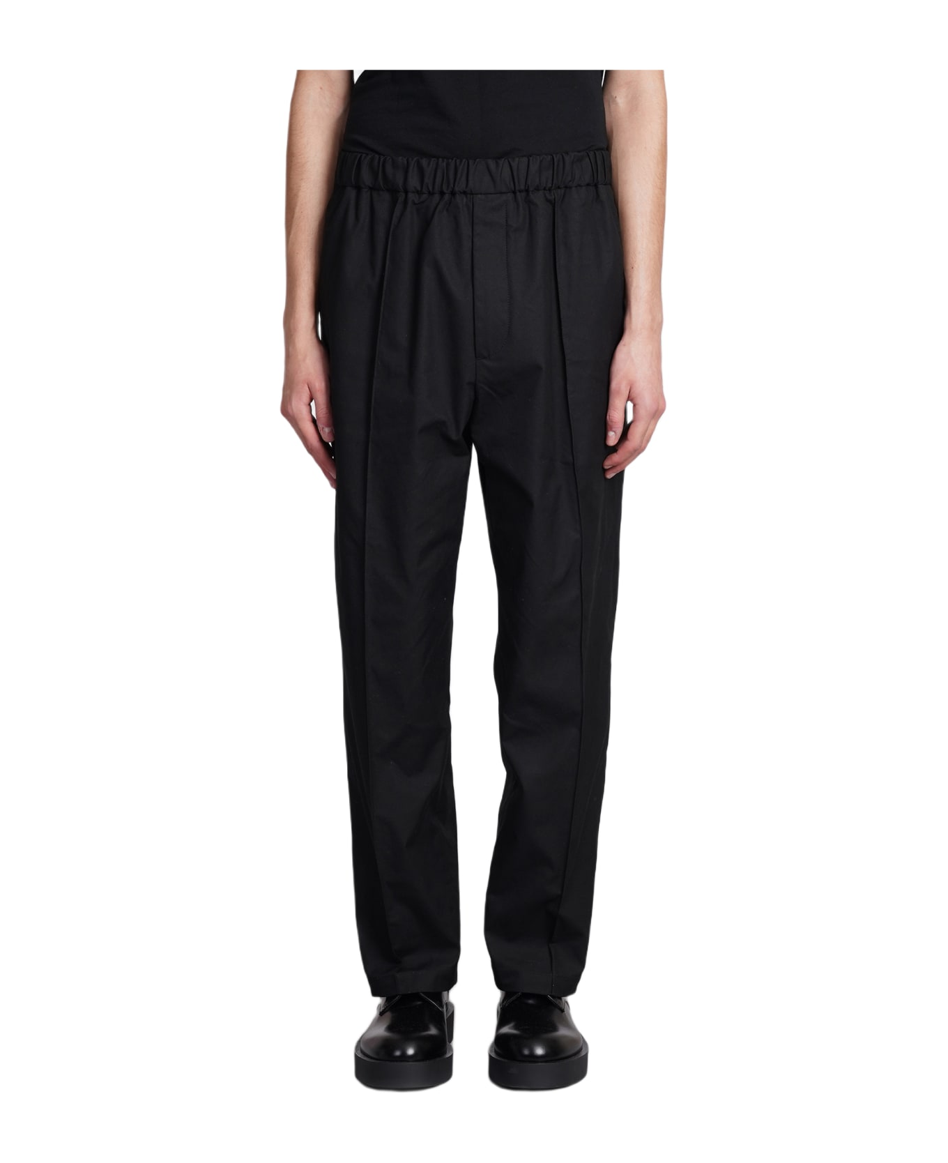 Jil Sander Pants In Black Cotton - black