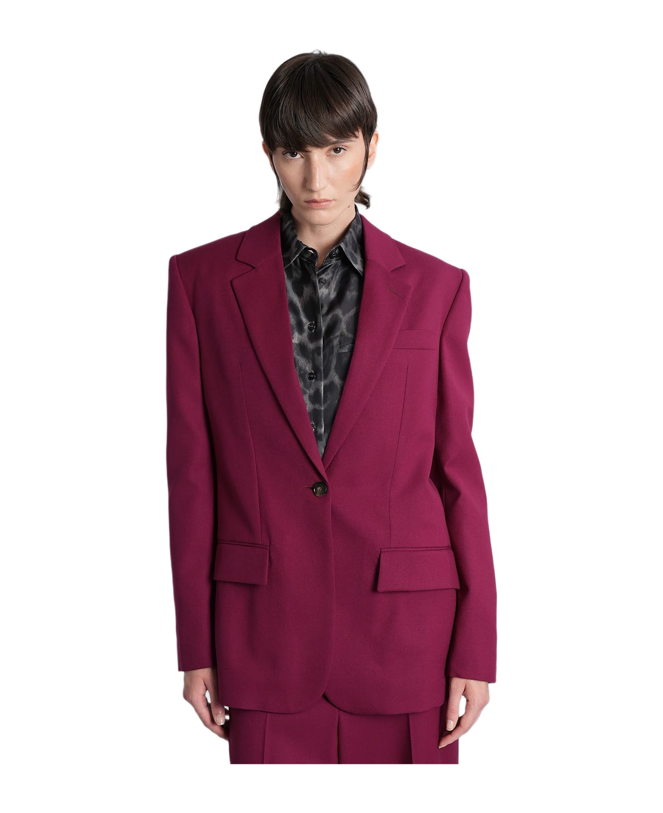 Stella McCartney Blazer In Bordeaux Viscose - bordeaux