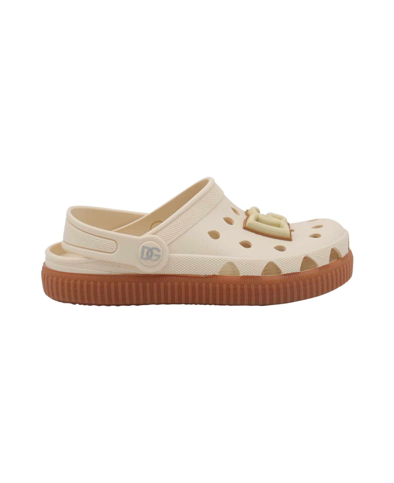 Dolce & Gabbana White Pvc Sandals - Ivory