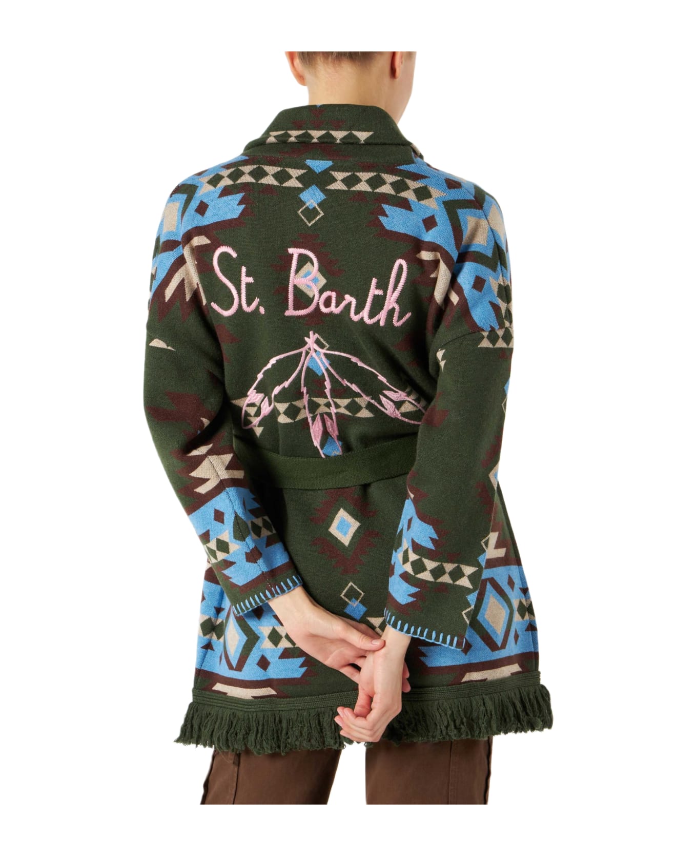 MC2 Saint Barth Woman Cardigan With Belt