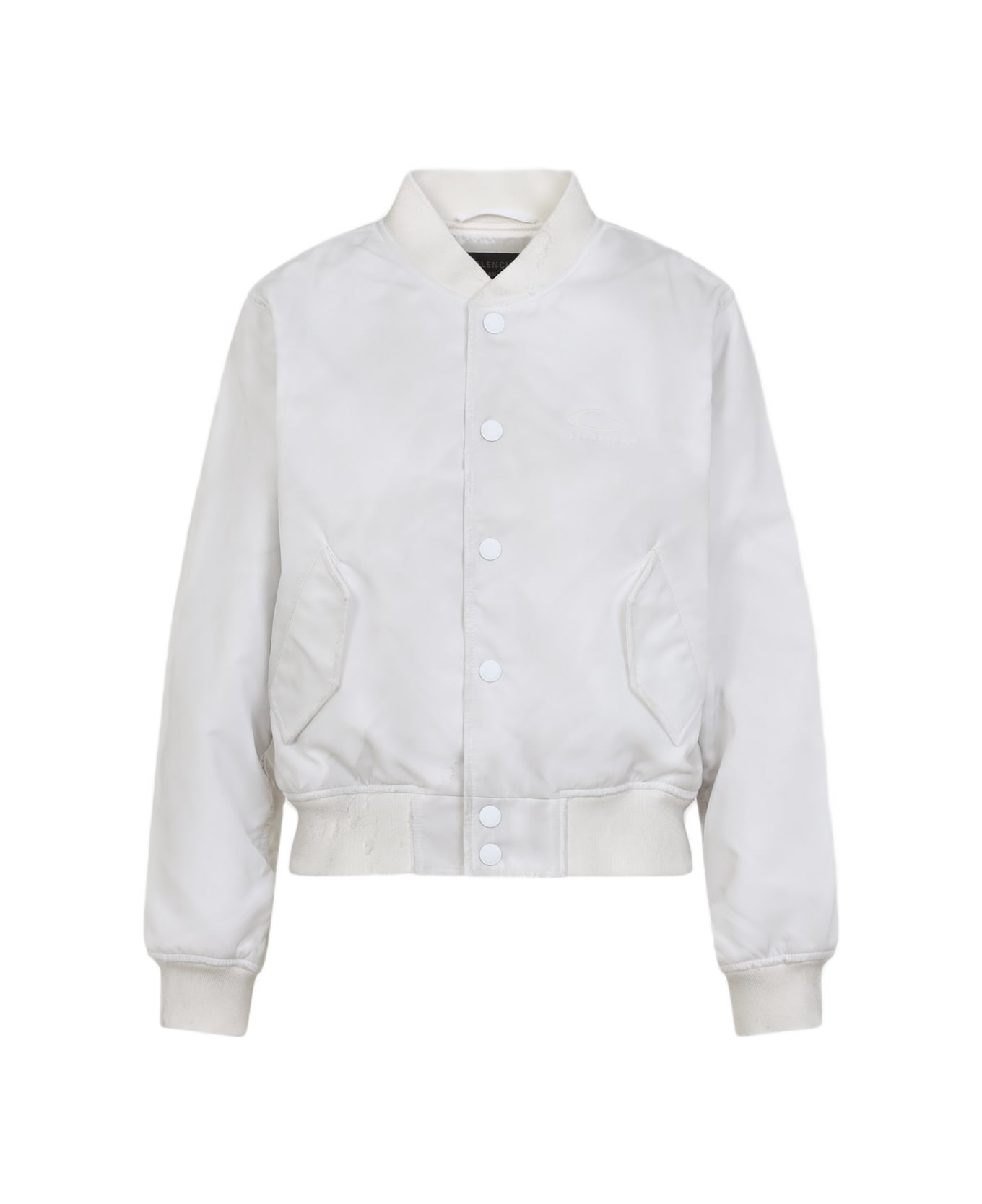 Balenciaga Shrunk Varsity Jacket - White