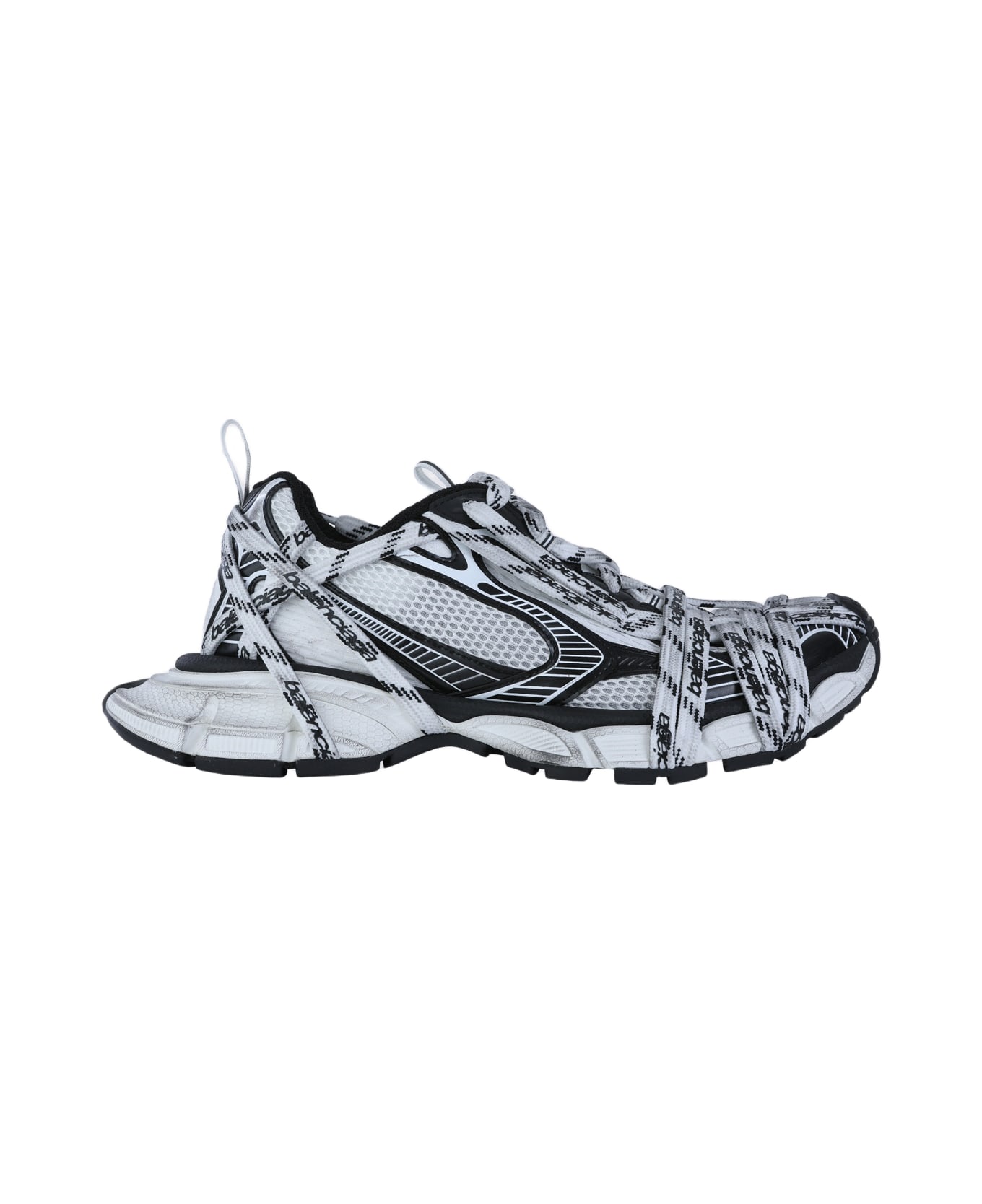 Balenciaga Black And White 3xl Extreme Sneakers - Black