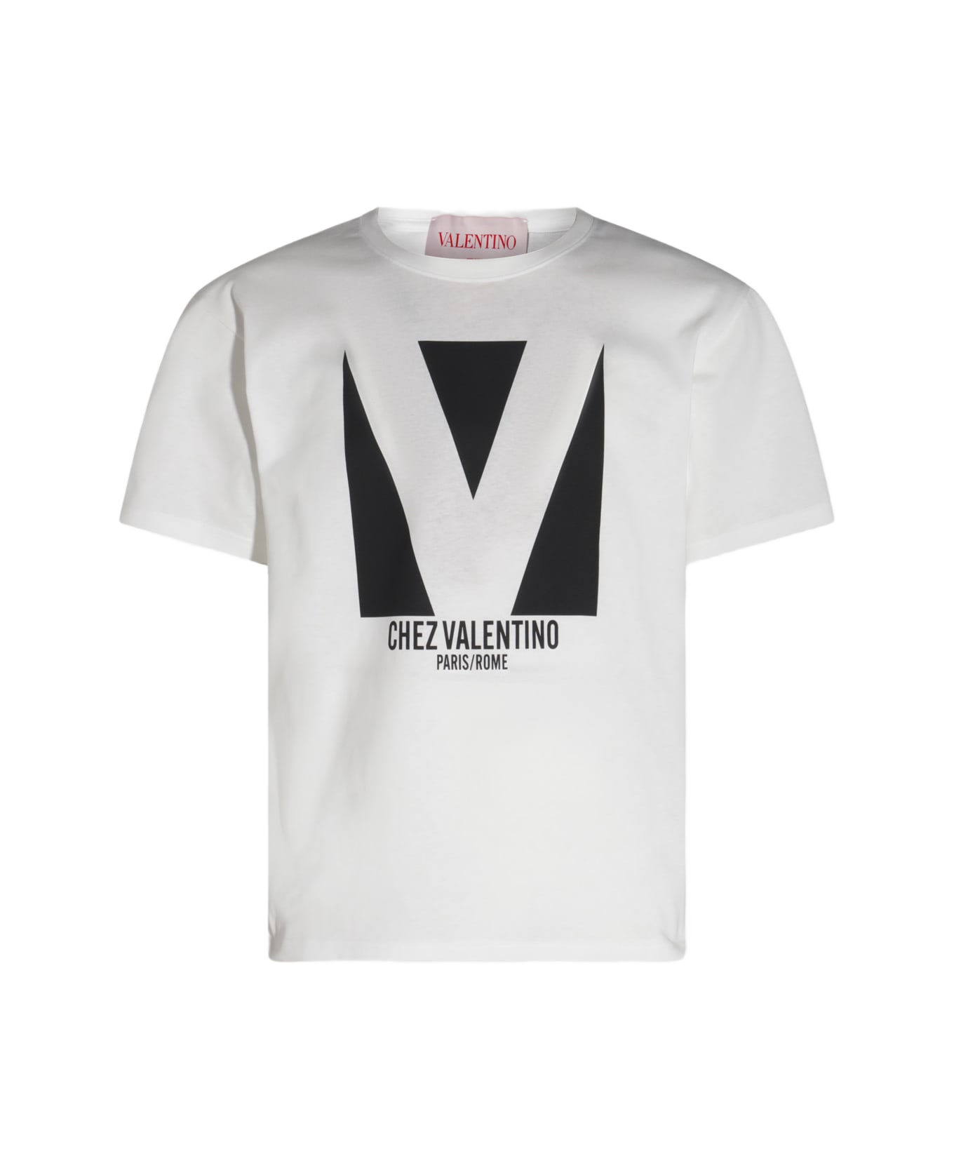 Valentino White Cotton T-shirt - AVORIO