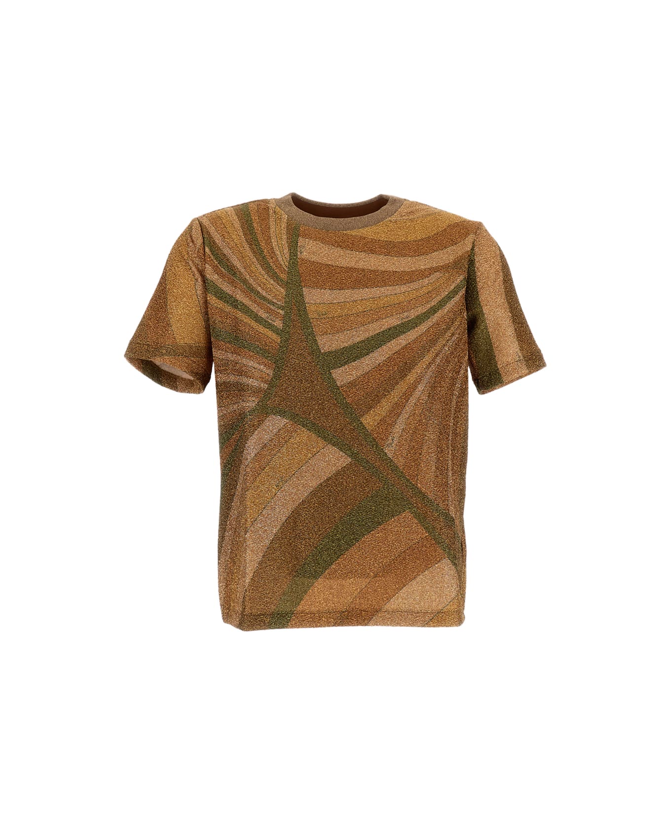 Pucci Jersey Lame
 T-shirt - Golden